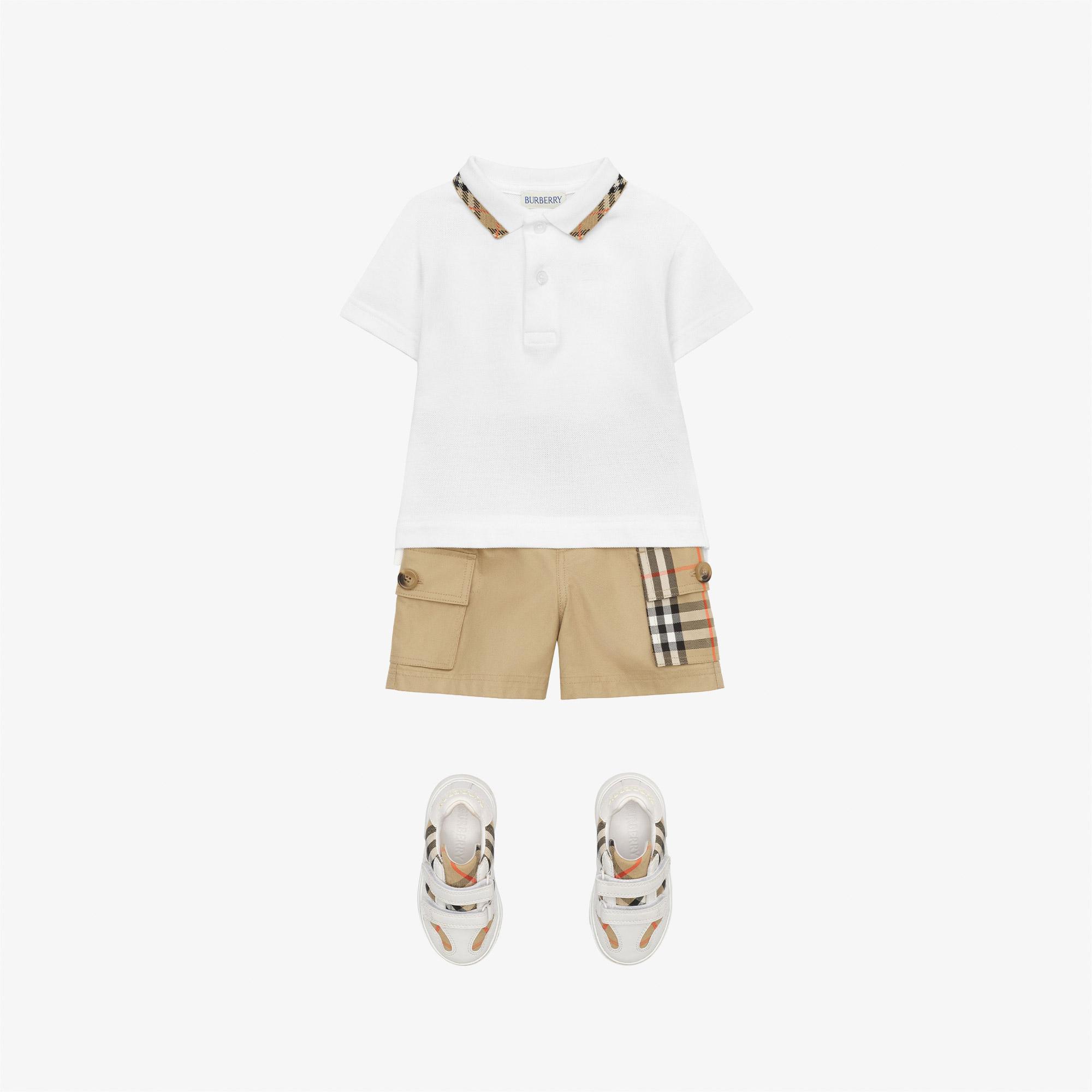 Burberry Johane Çocuk Beyaz Polo