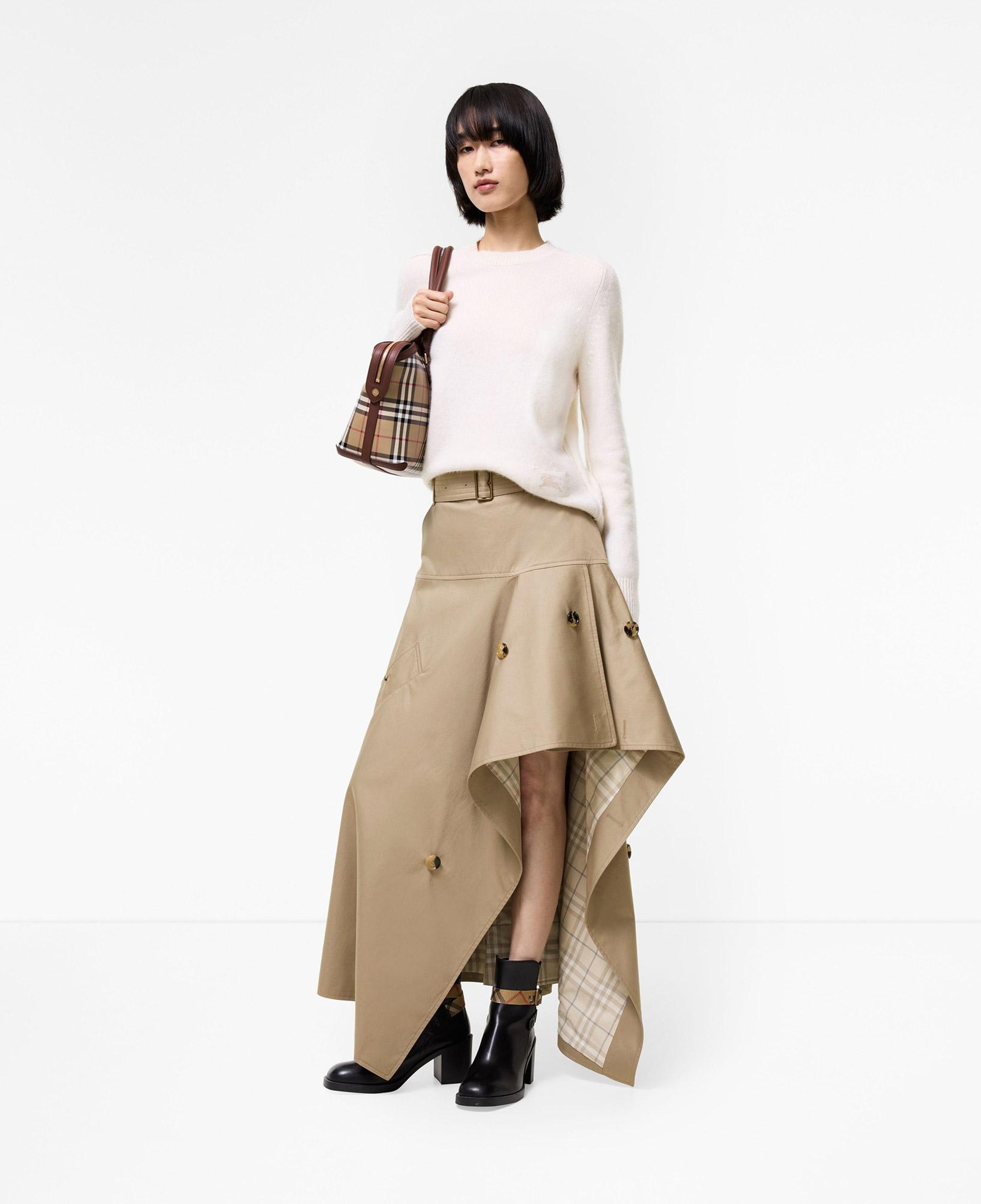 Burberry Heather Kadın Bej Etek
