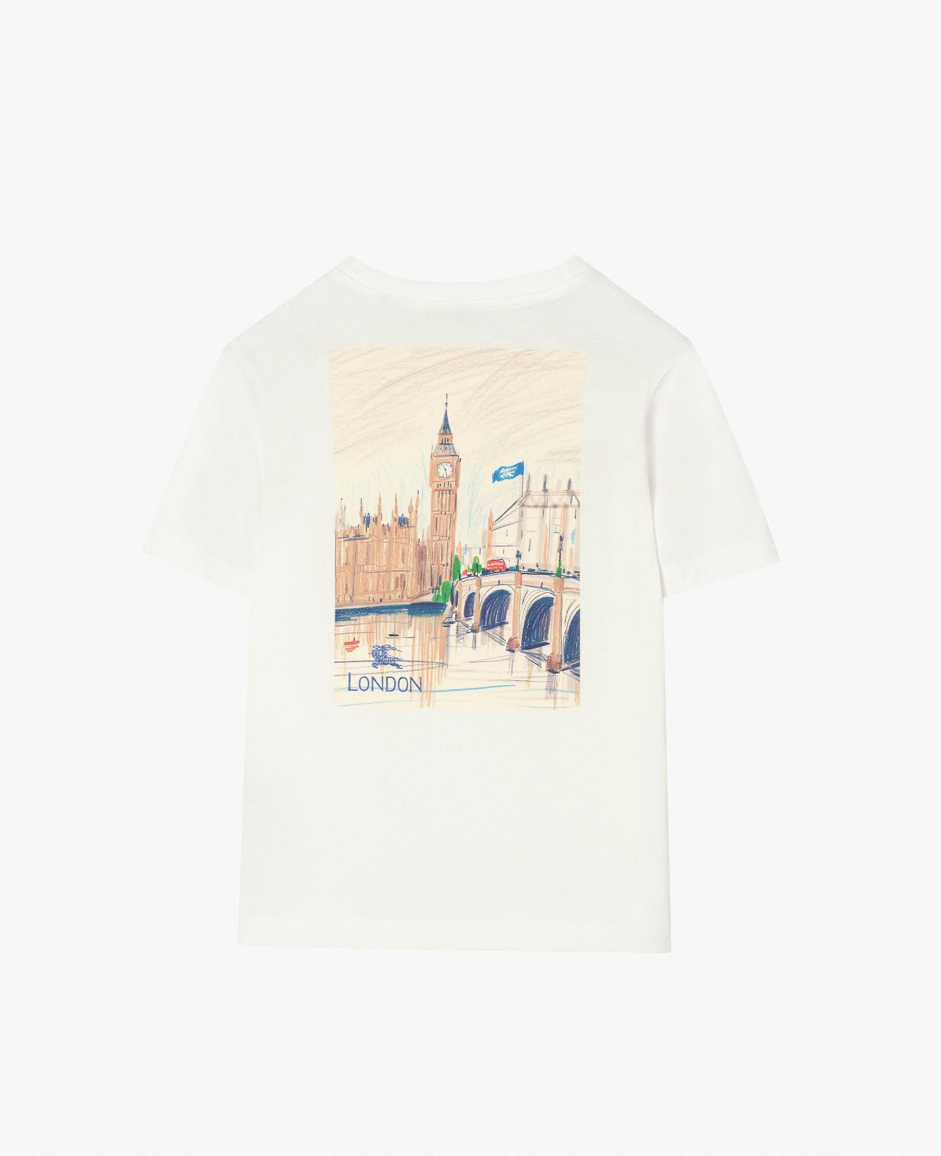 Burberry Cedar London Çocuk Beyaz T-Shirt