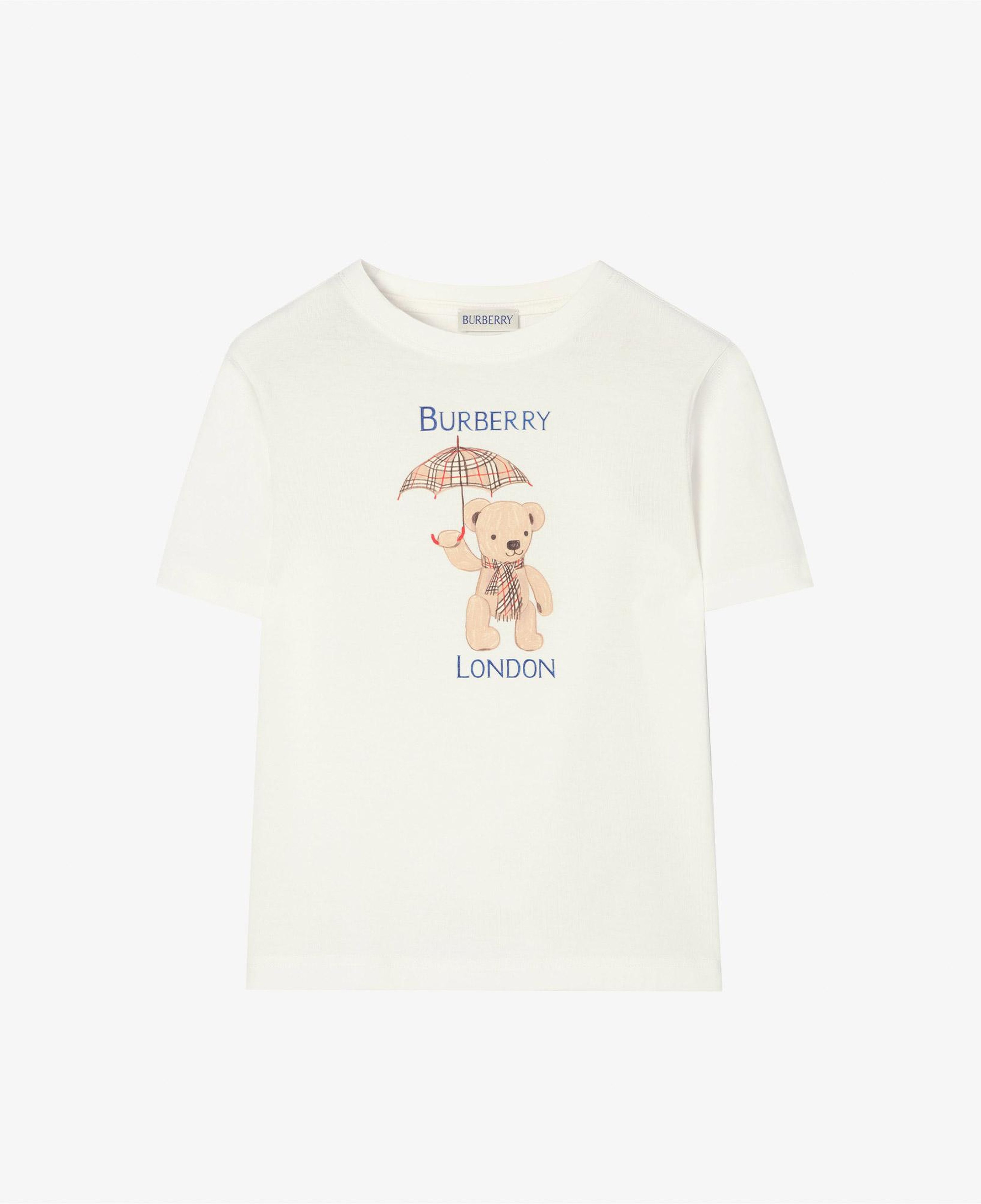 Burberry Cedar London Çocuk Beyaz T-Shirt