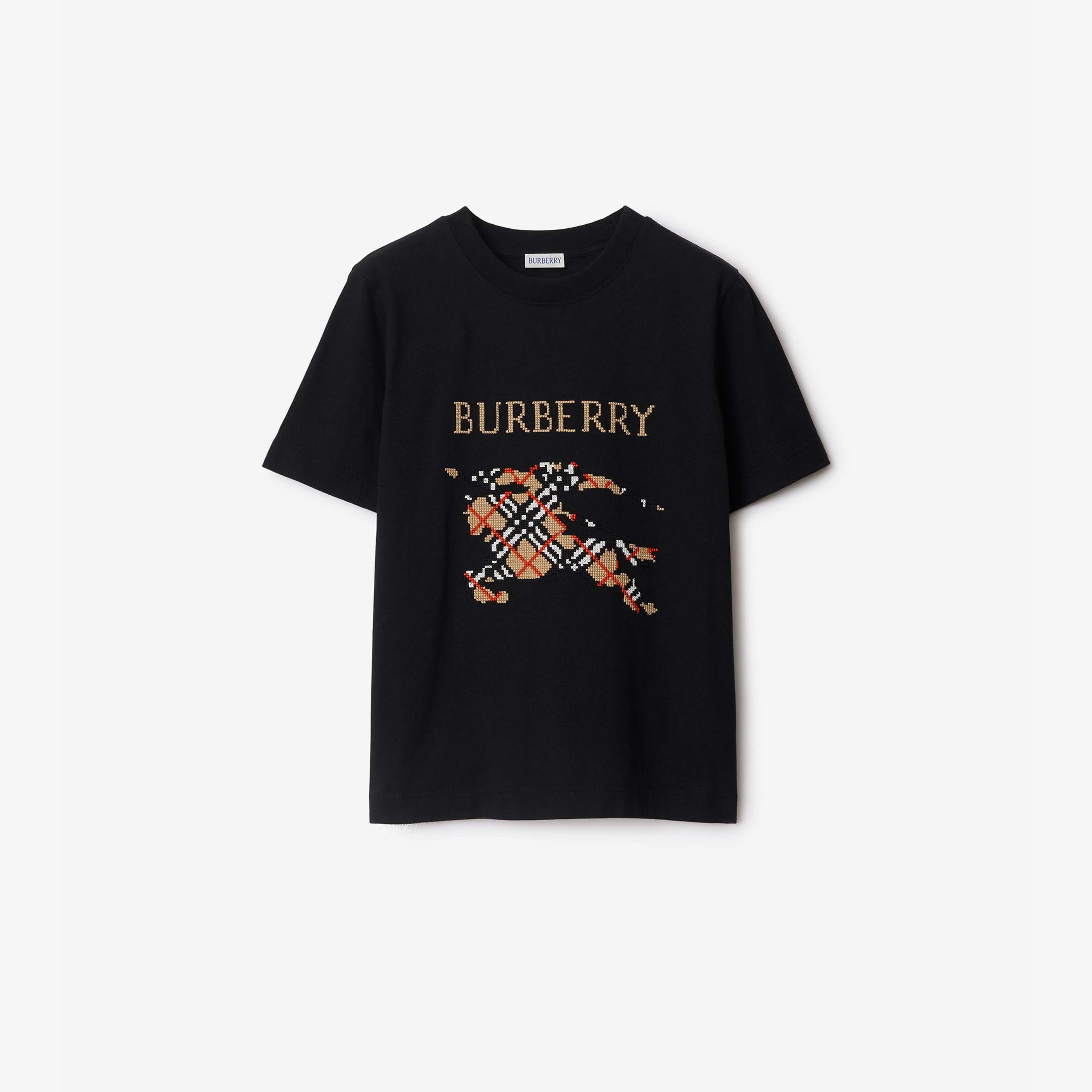 Burberry Kadın Siyah T-Shirt