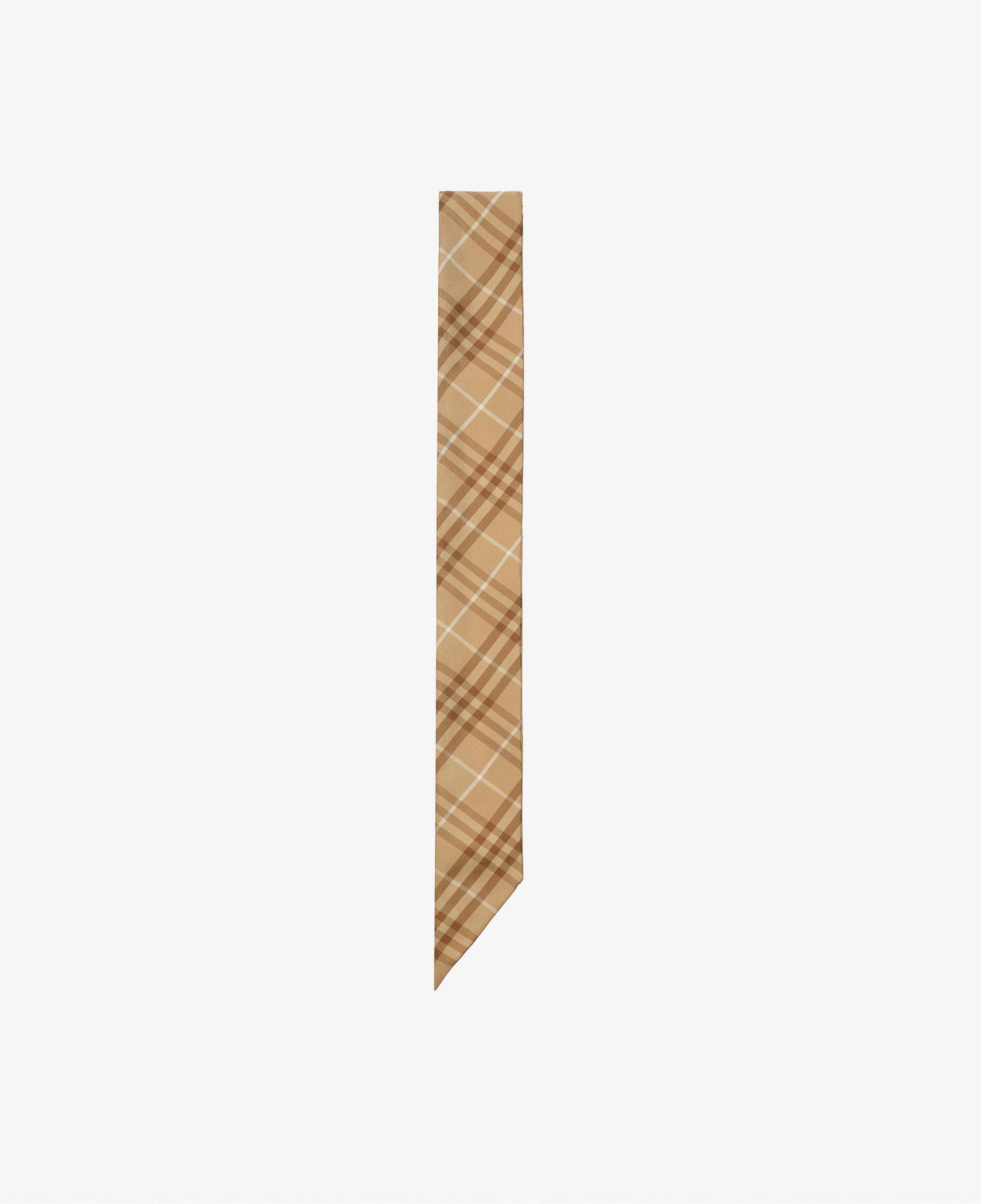 Burberry Horseman Silk Skinny Kadın Bej Eşarp