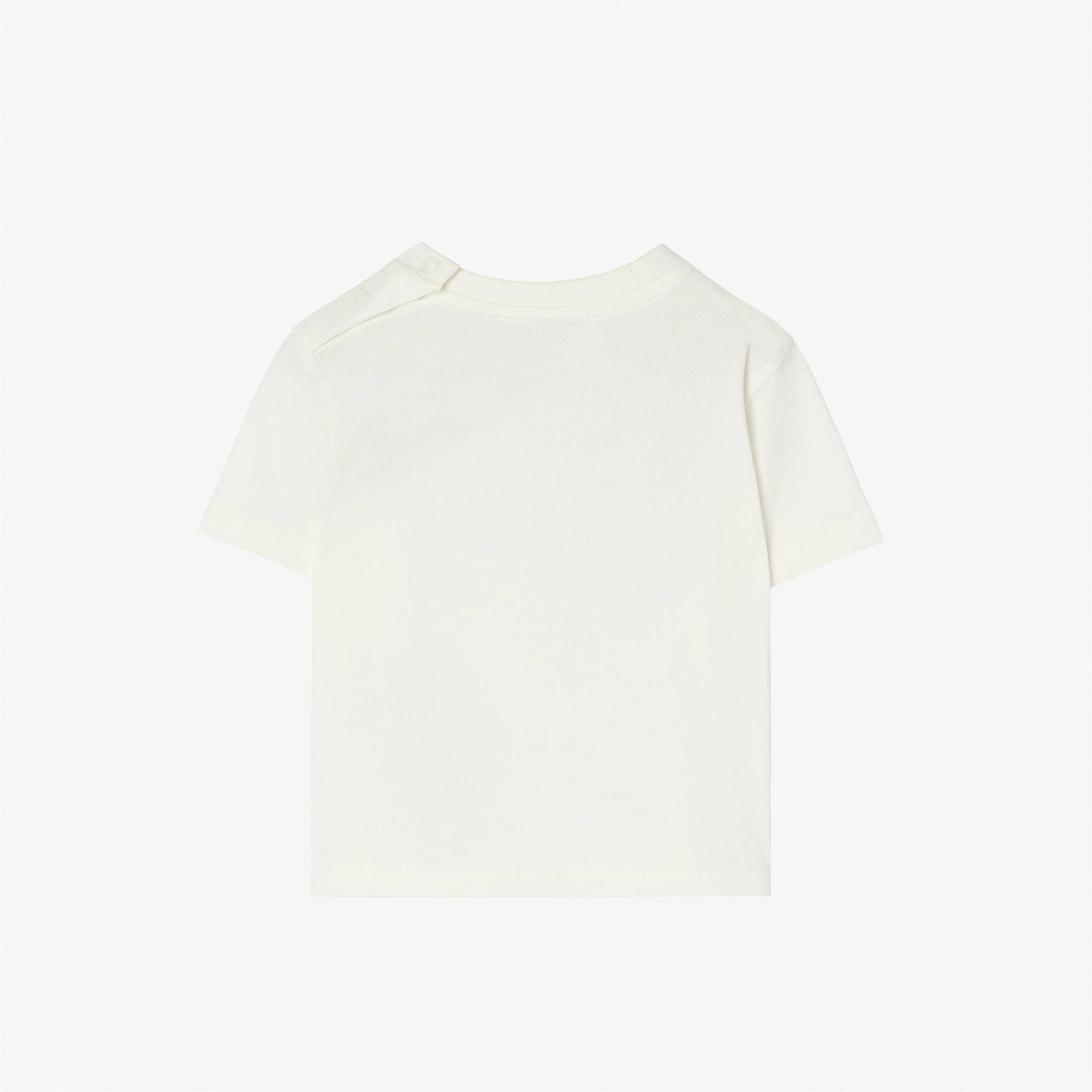Burberry Cedar Crest Çocuk Beyaz T-Shirt