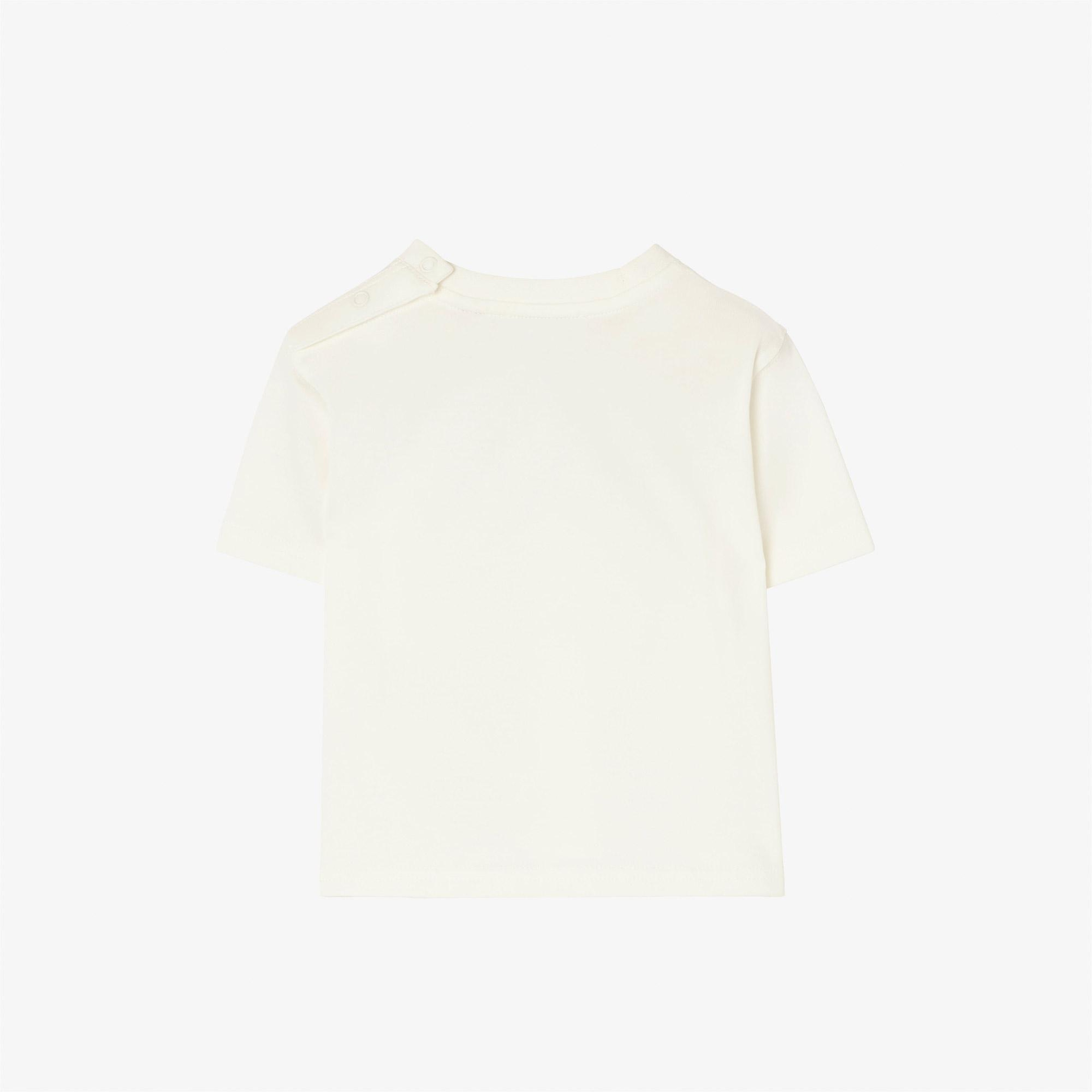 Burberry Cedar T Party Çocuk Beyaz T-Shirt