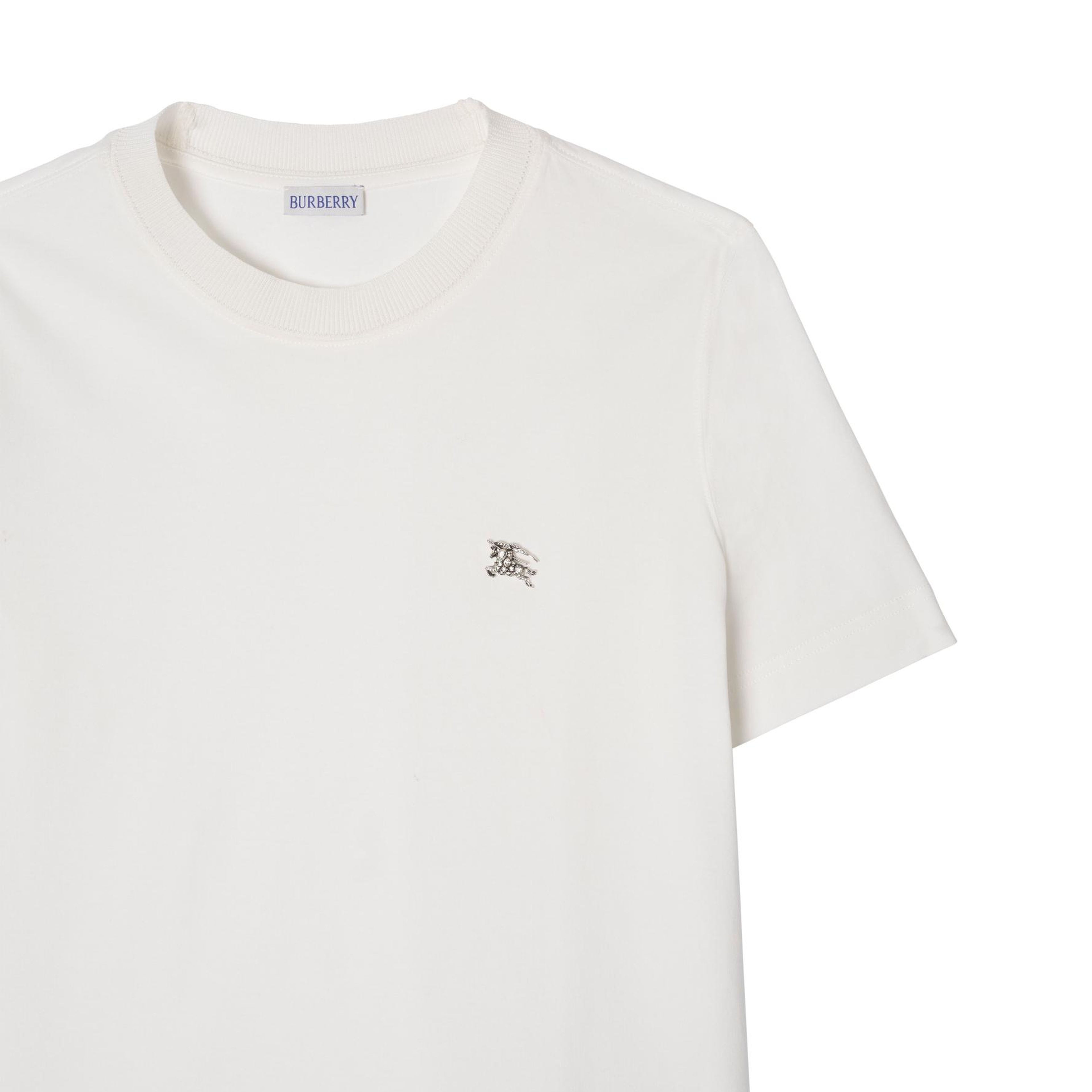 Burberry Frankie Jewel Kadın Beyaz T-Shirt