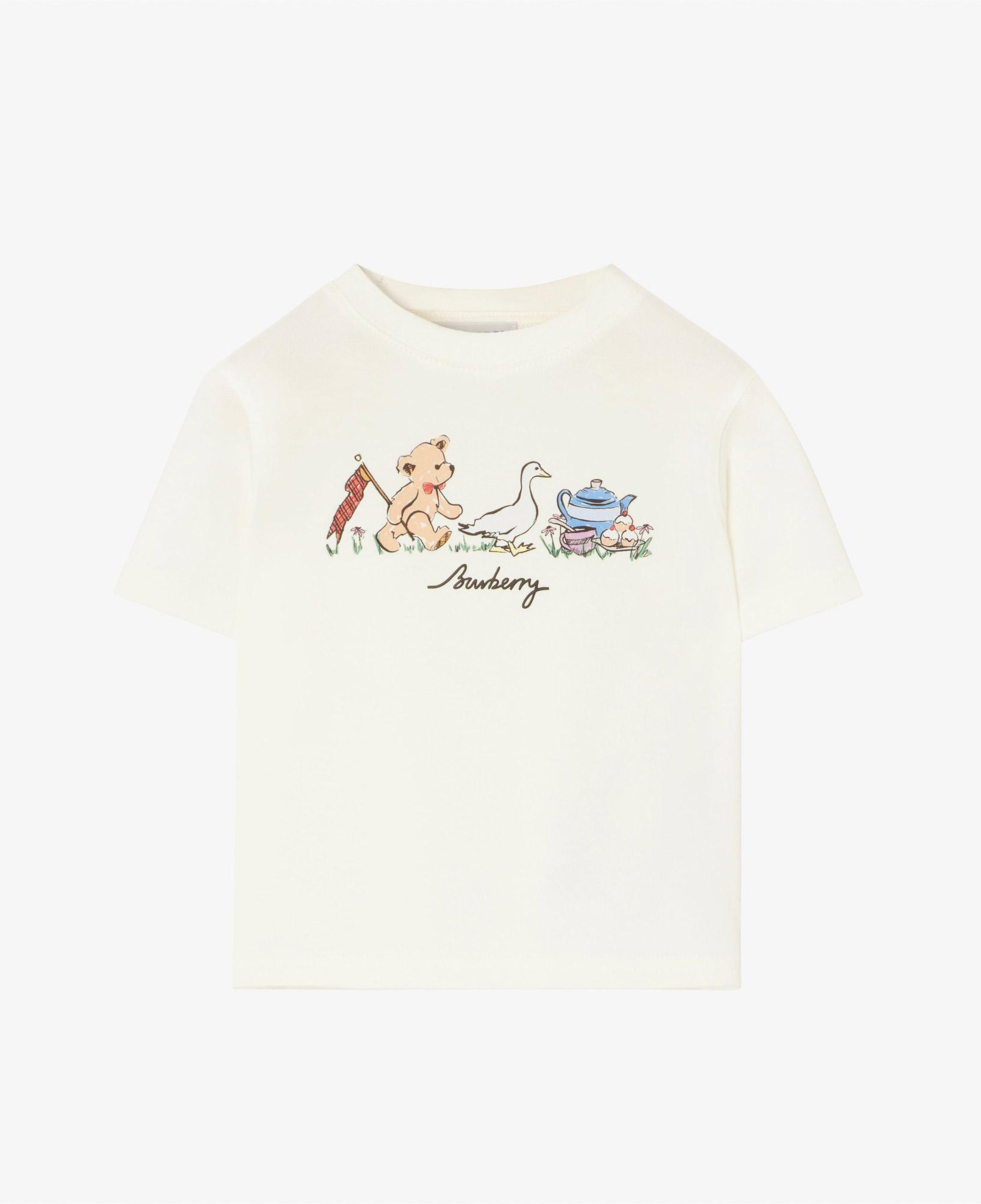 Burberry Cedar T Party Çocuk Beyaz T-Shirt