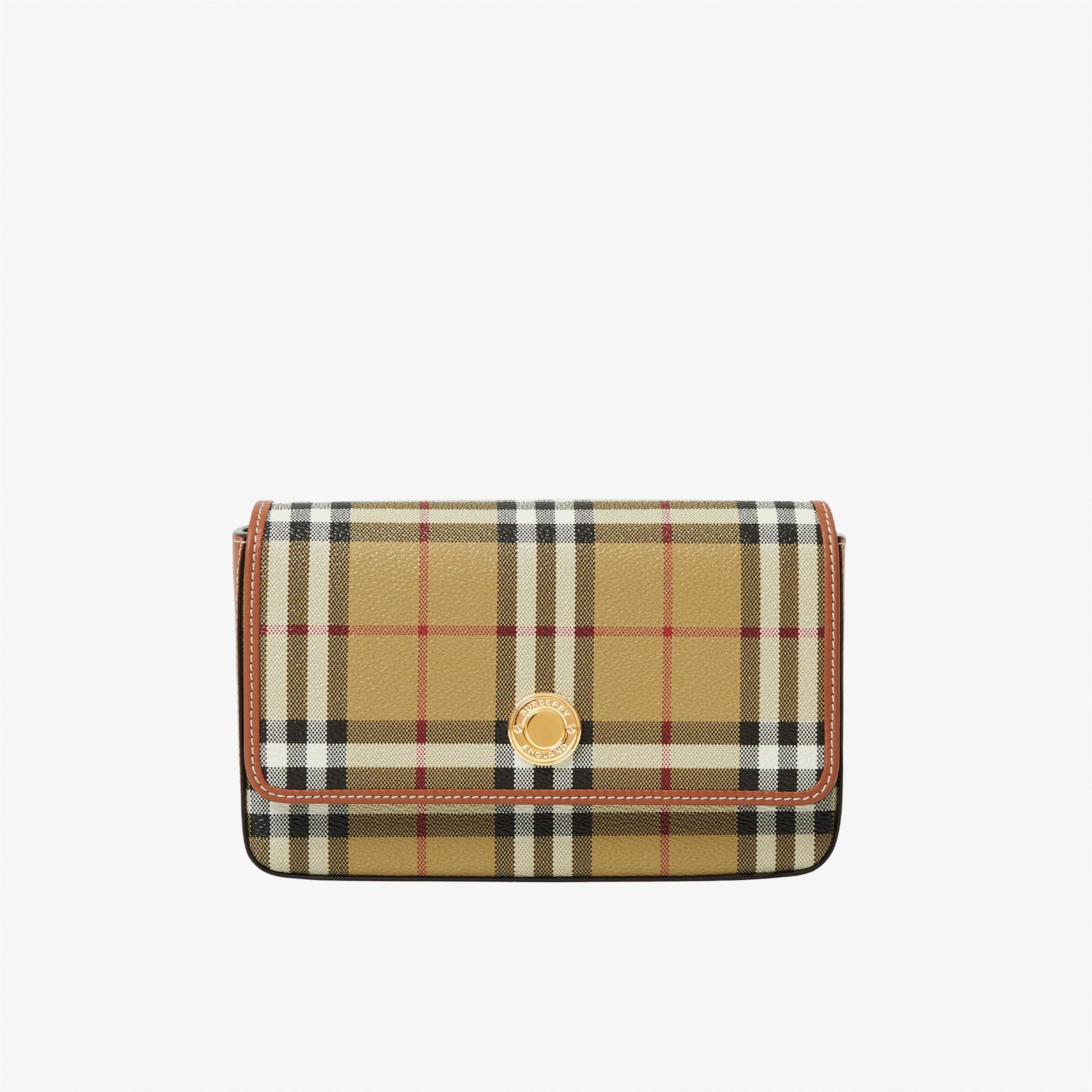Burberry Hampshire Kadın Bej Omuz Çantası