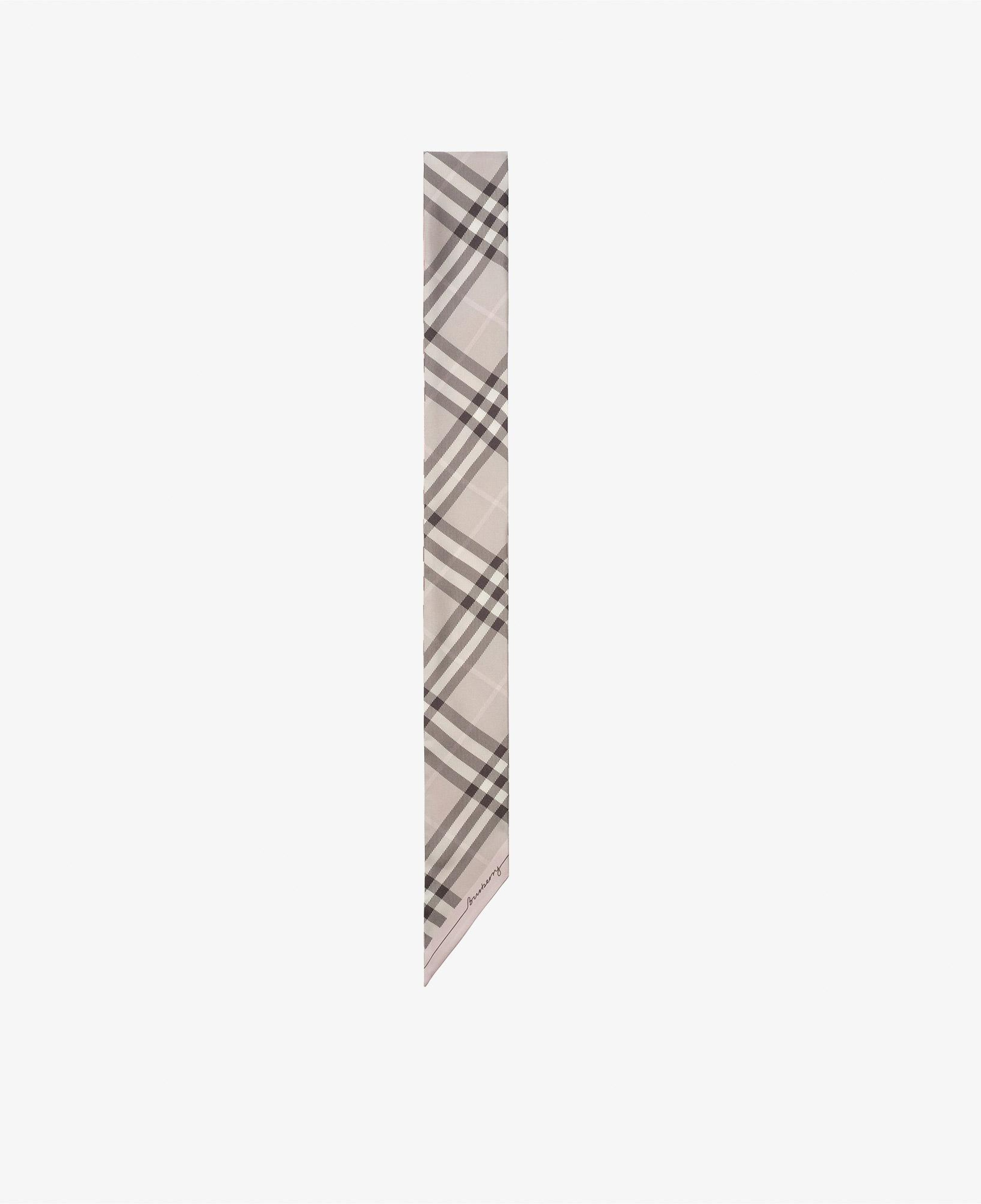 Burberry Check Silk Skinny Kadın Pembe Eşarp