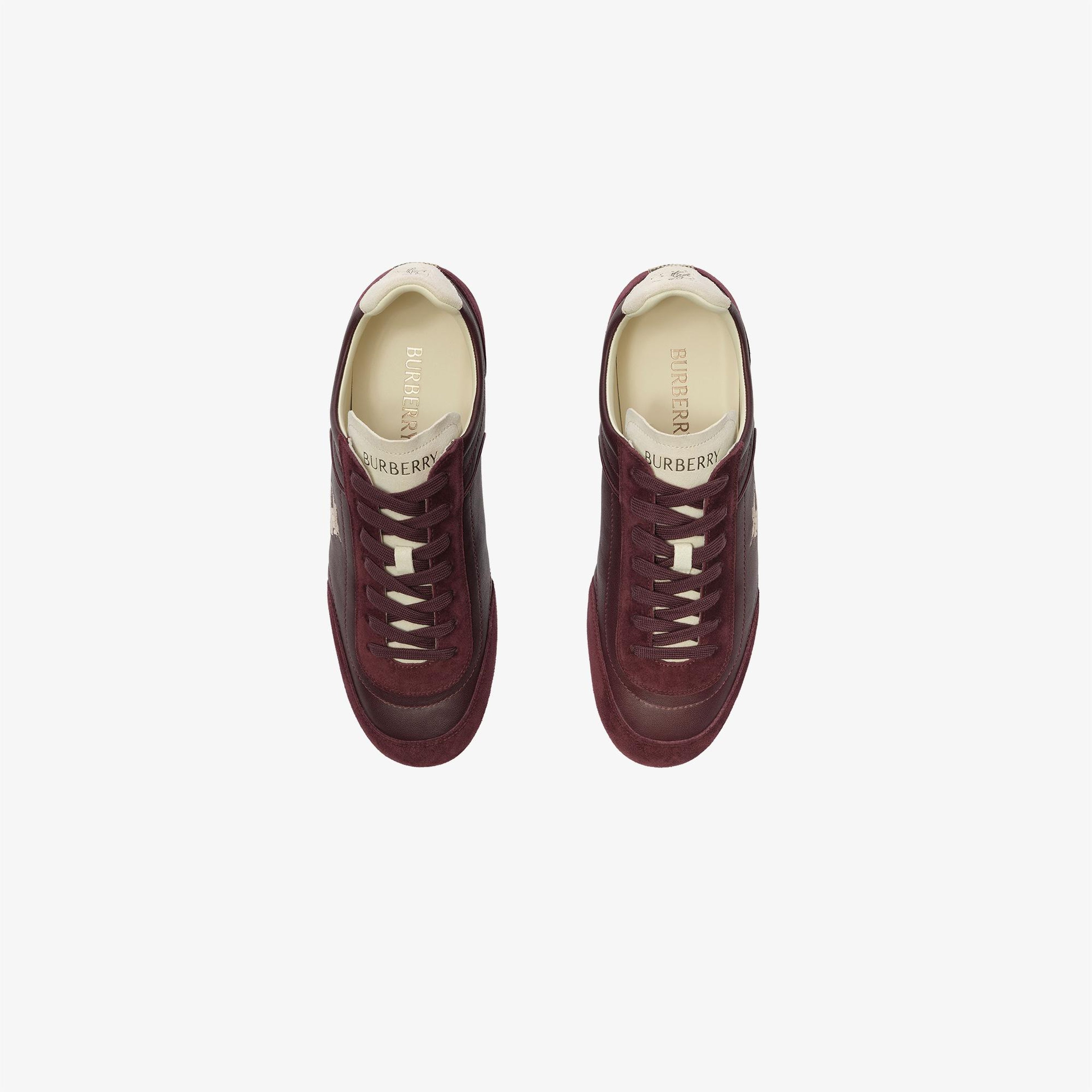 Burberry Knight Kadın Bordo Sneaker