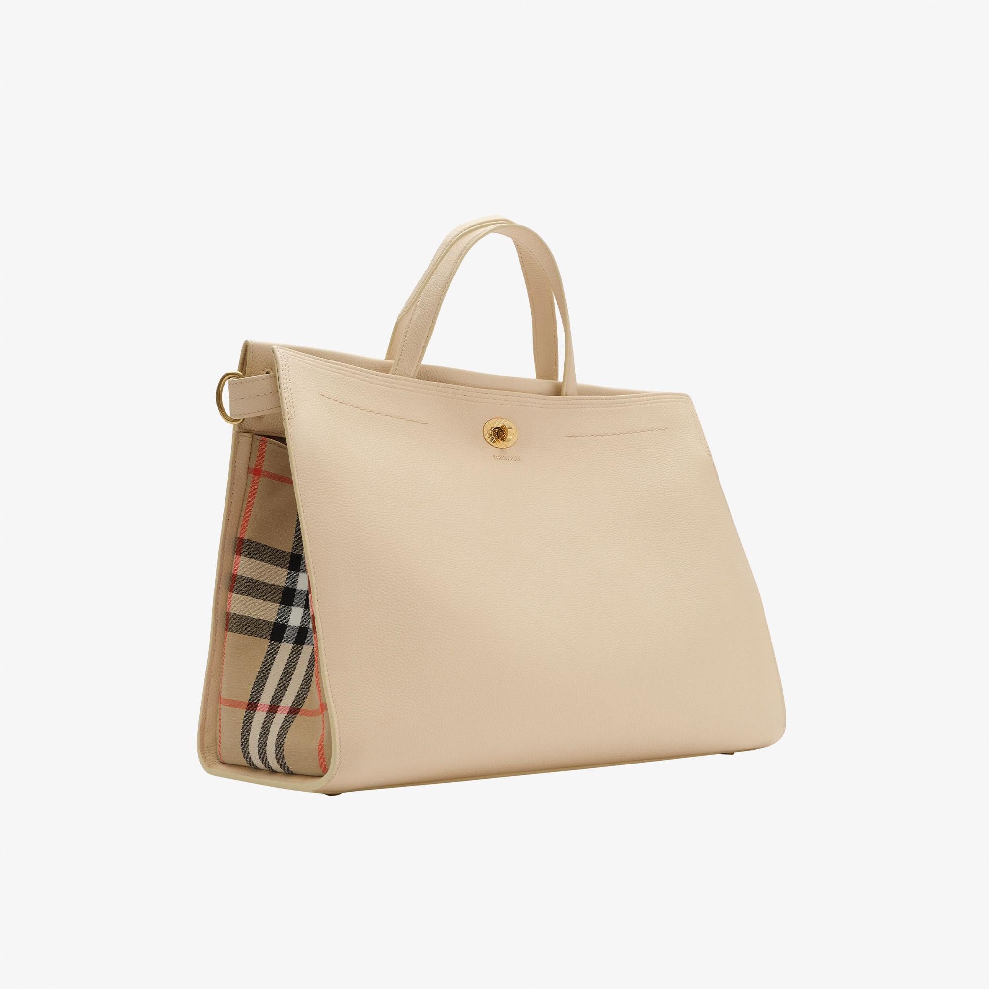 Burberry Cotswolds Check Kadın Beyaz Omuz Çantası