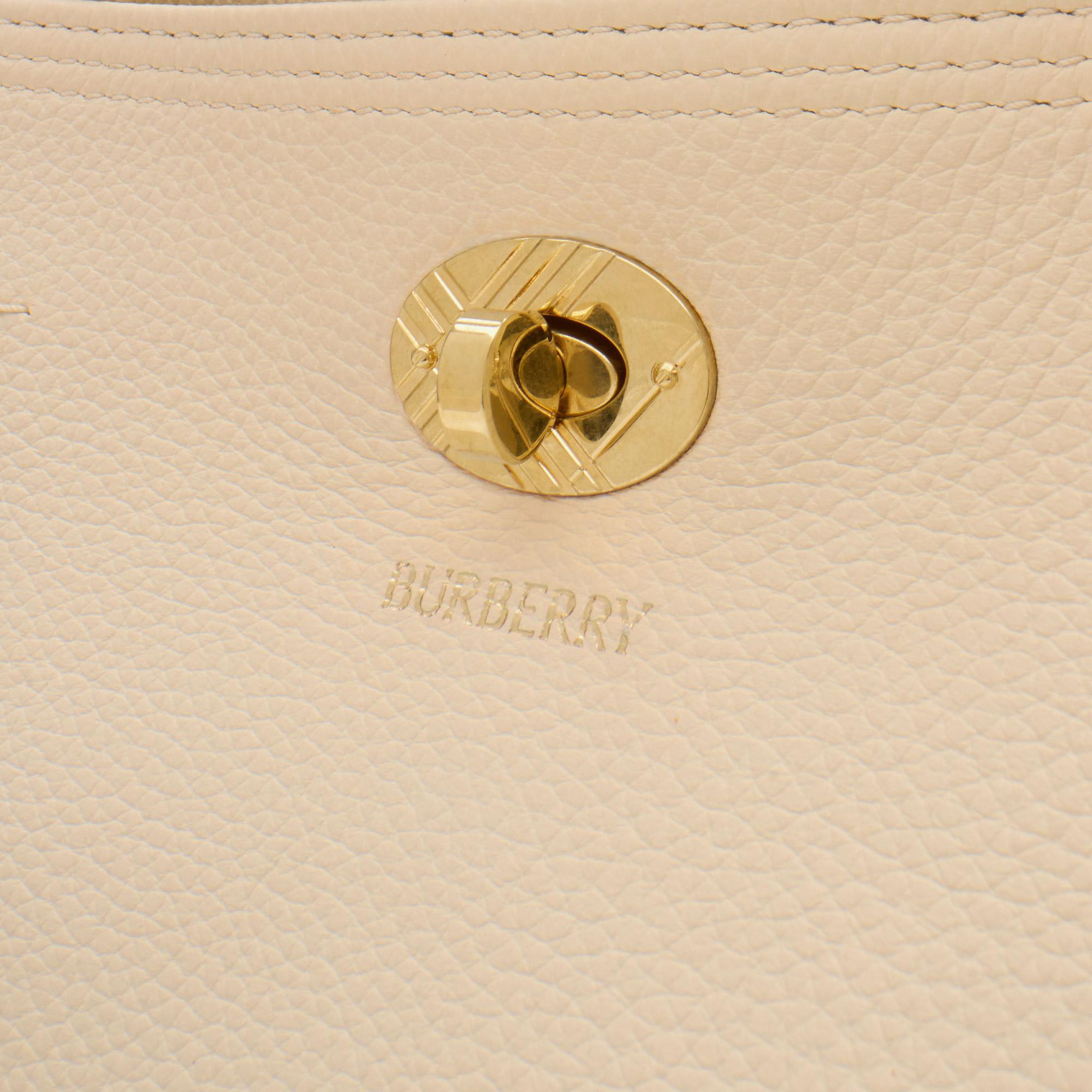 Burberry Cotswolds Check Kadın Beyaz Omuz Çantası