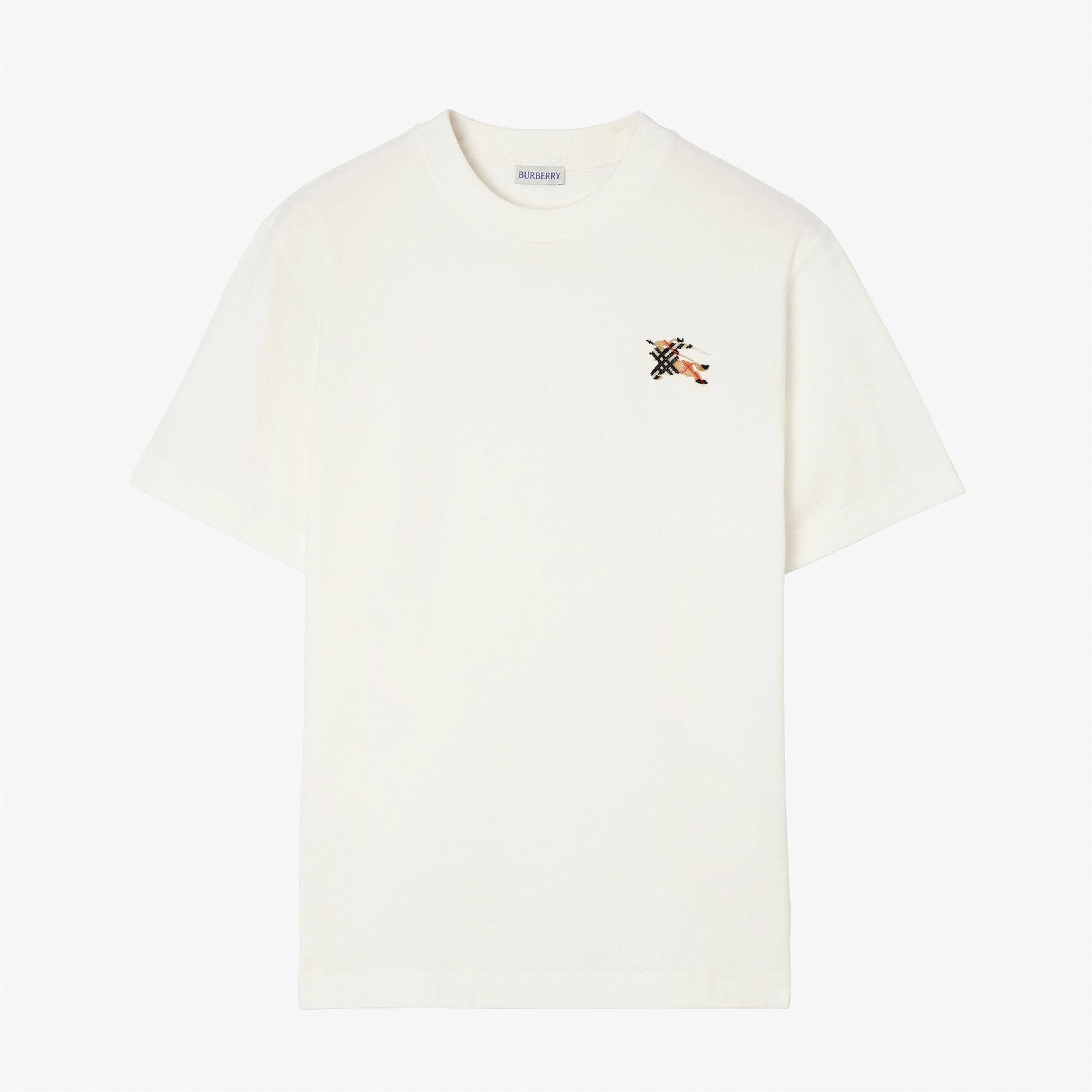 Burberry Seth Tfg Ekd Erkek Beyaz T-Shirt