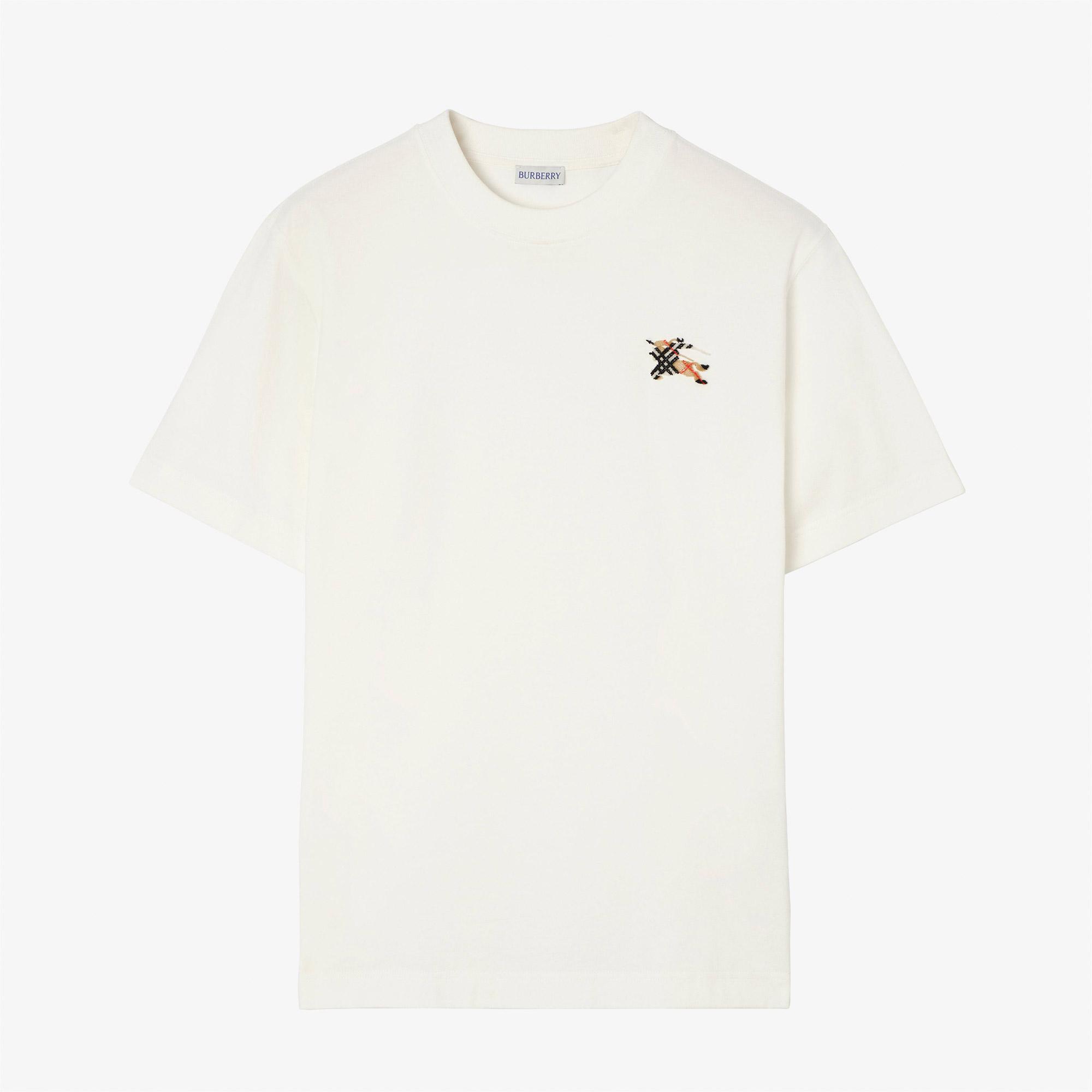 Burberry Seth Tfg Ekd Erkek Beyaz T-Shirt