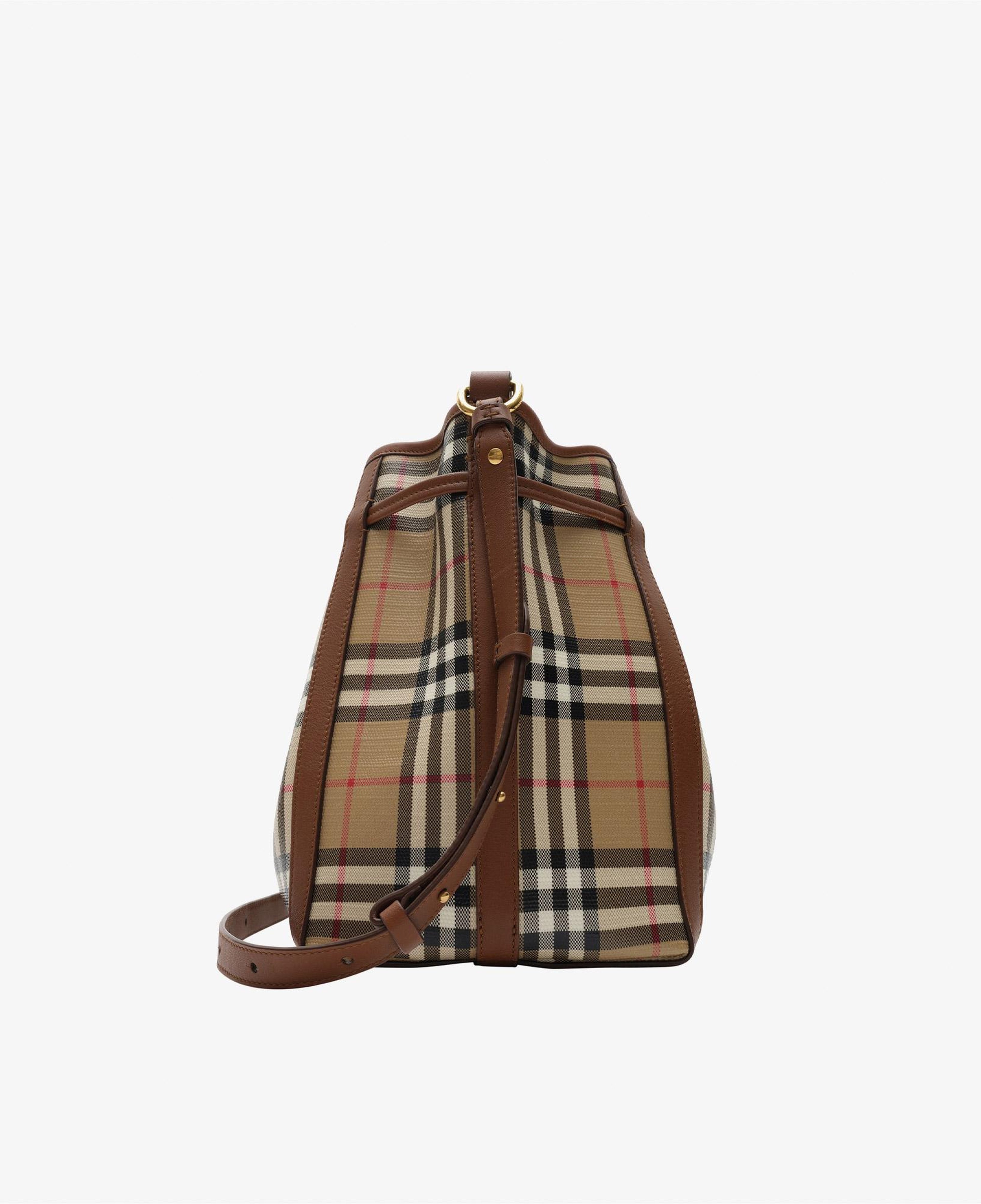 Burberry Drawstring Bucket Kadın Bej Omuz Çantası