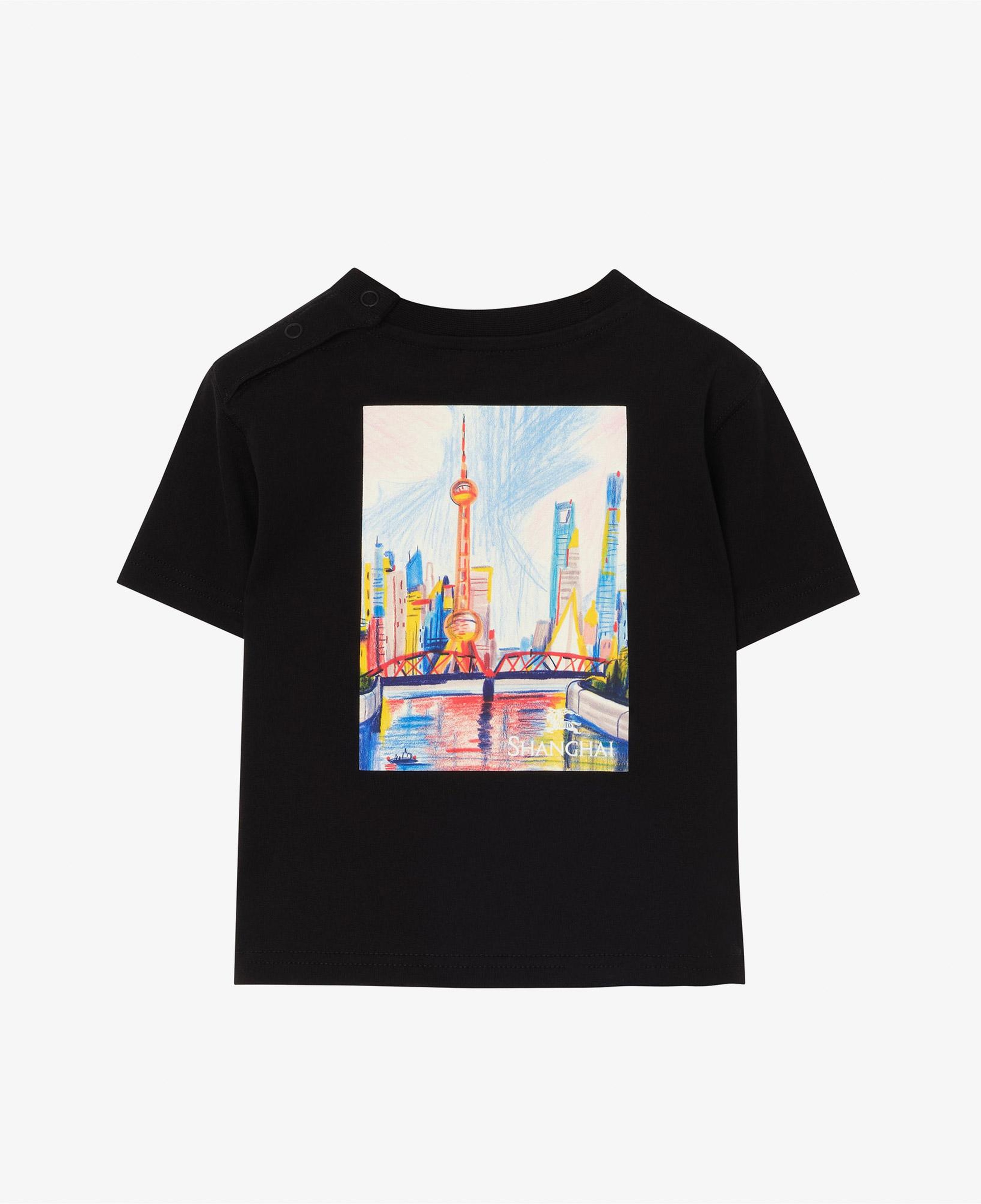 Burberry Cedar Shangh Çocuk Siyah T-Shirt