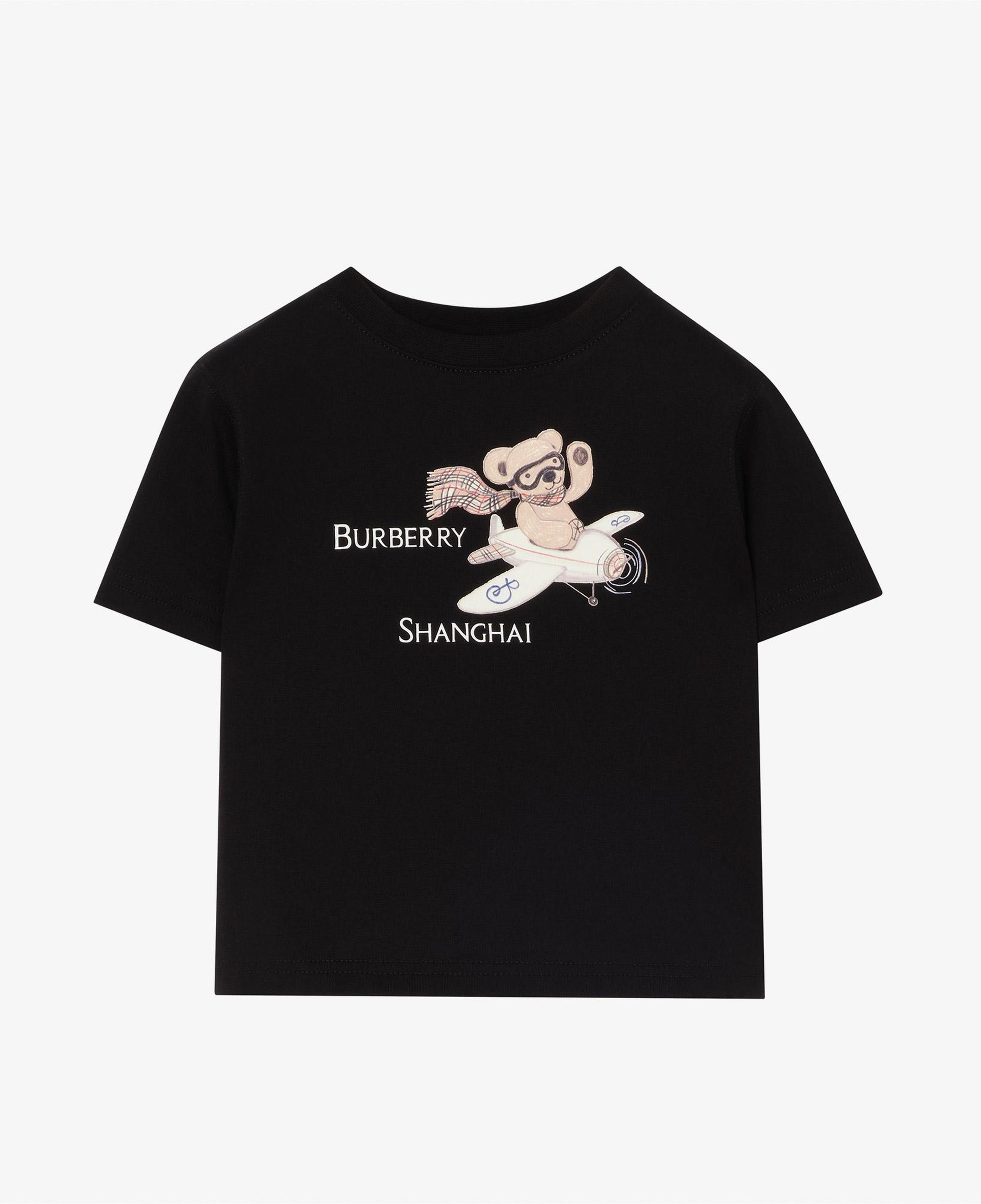 Burberry Cedar Shangh Çocuk Siyah T-Shirt