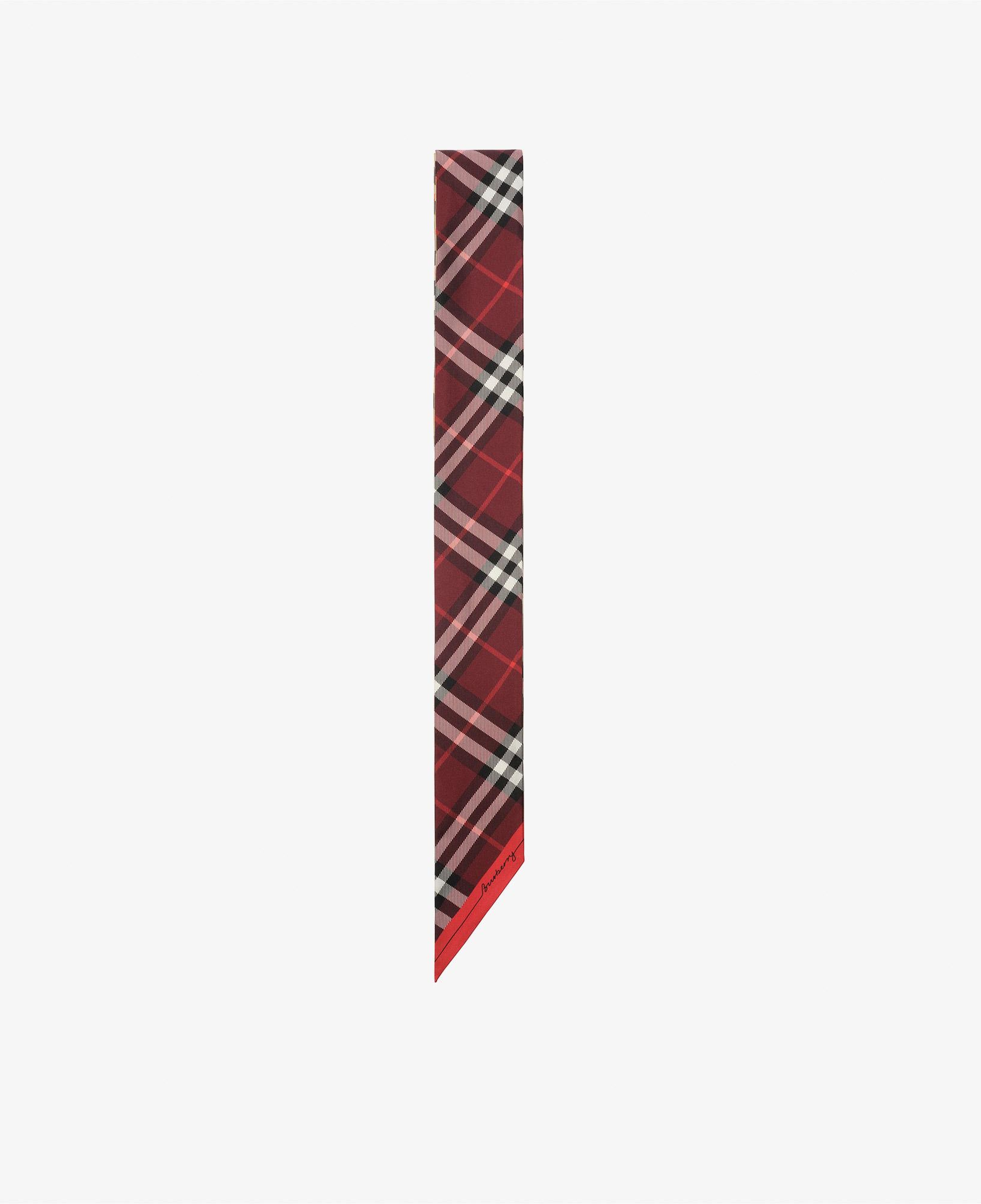 Burberry Check Silk Skinny Kadın Bej Eşarp