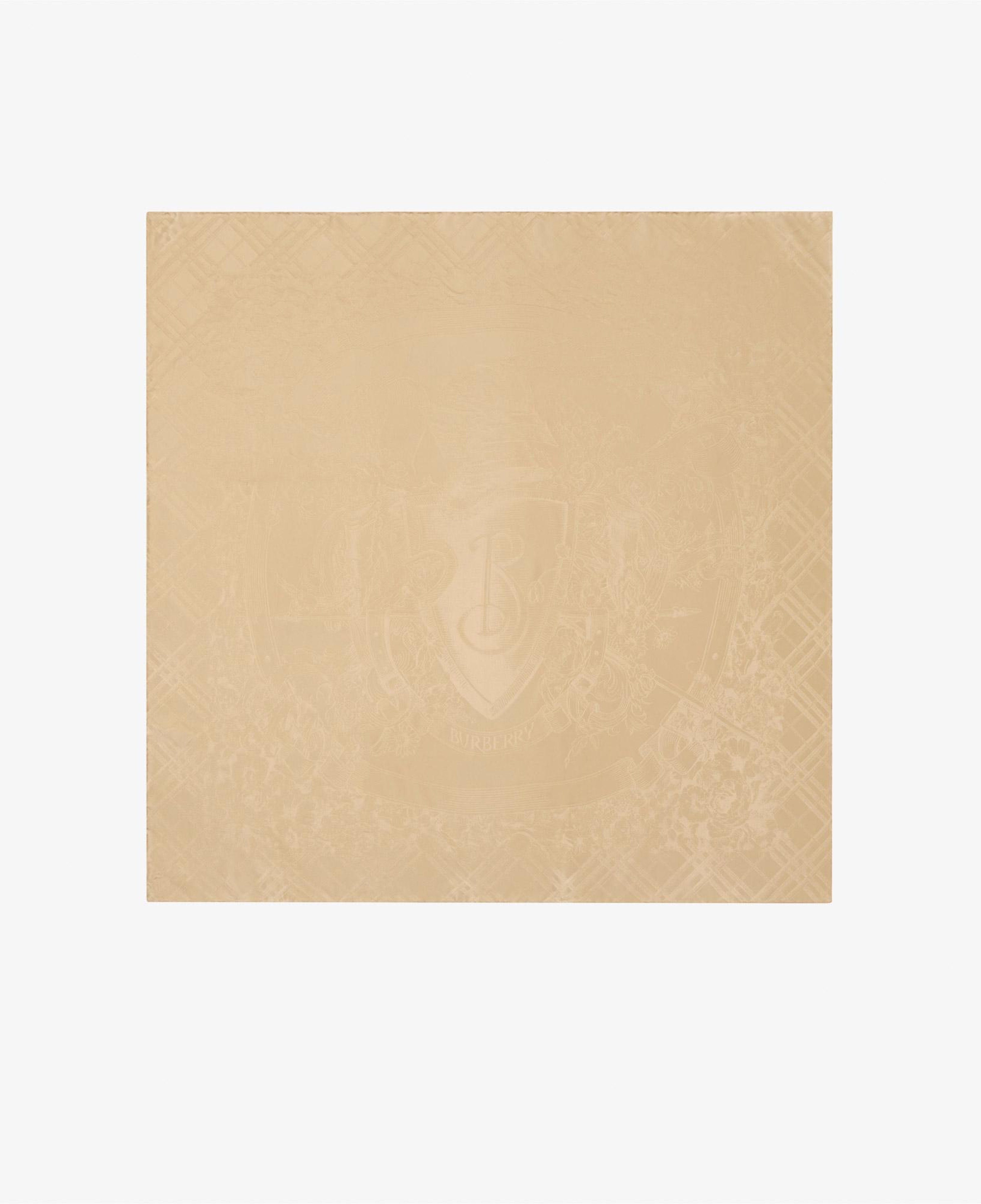 Burberry Floral Ekd Crest Kadın Bej Eşarp