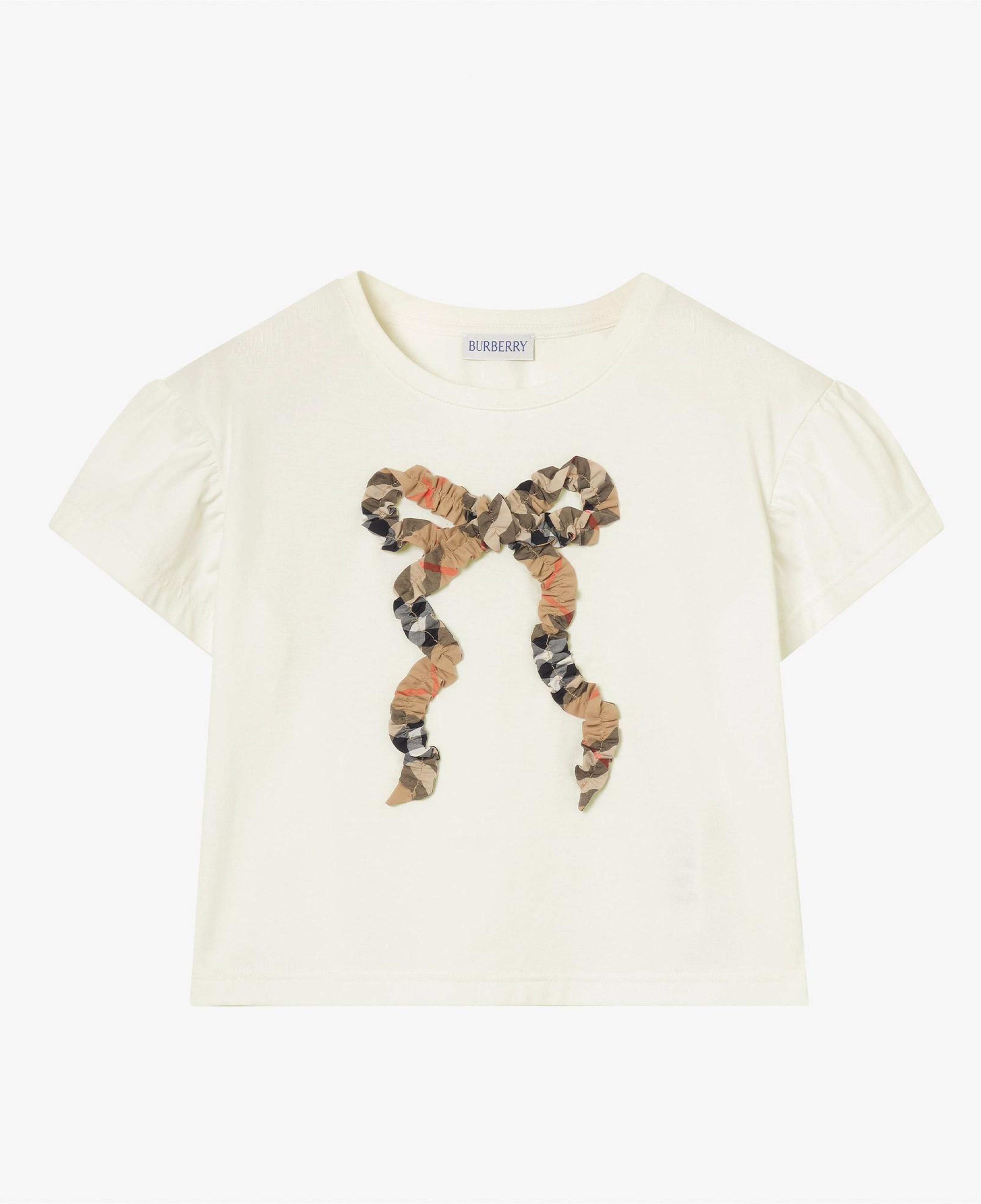 Burberry Roxy Bow Çocuk Beyaz T-Shirt