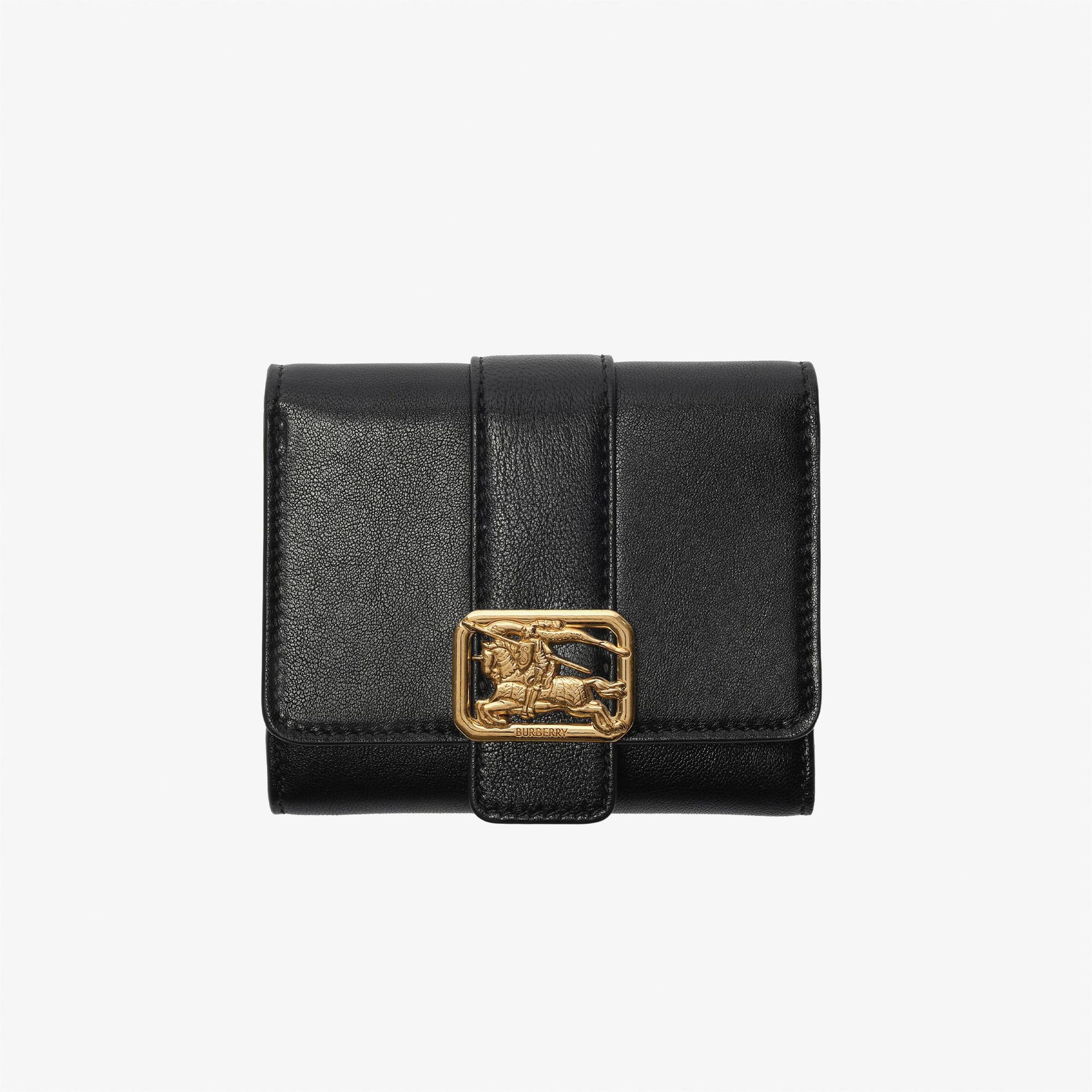 Burberry Rider Compact Kadın Siyah Cüzdan