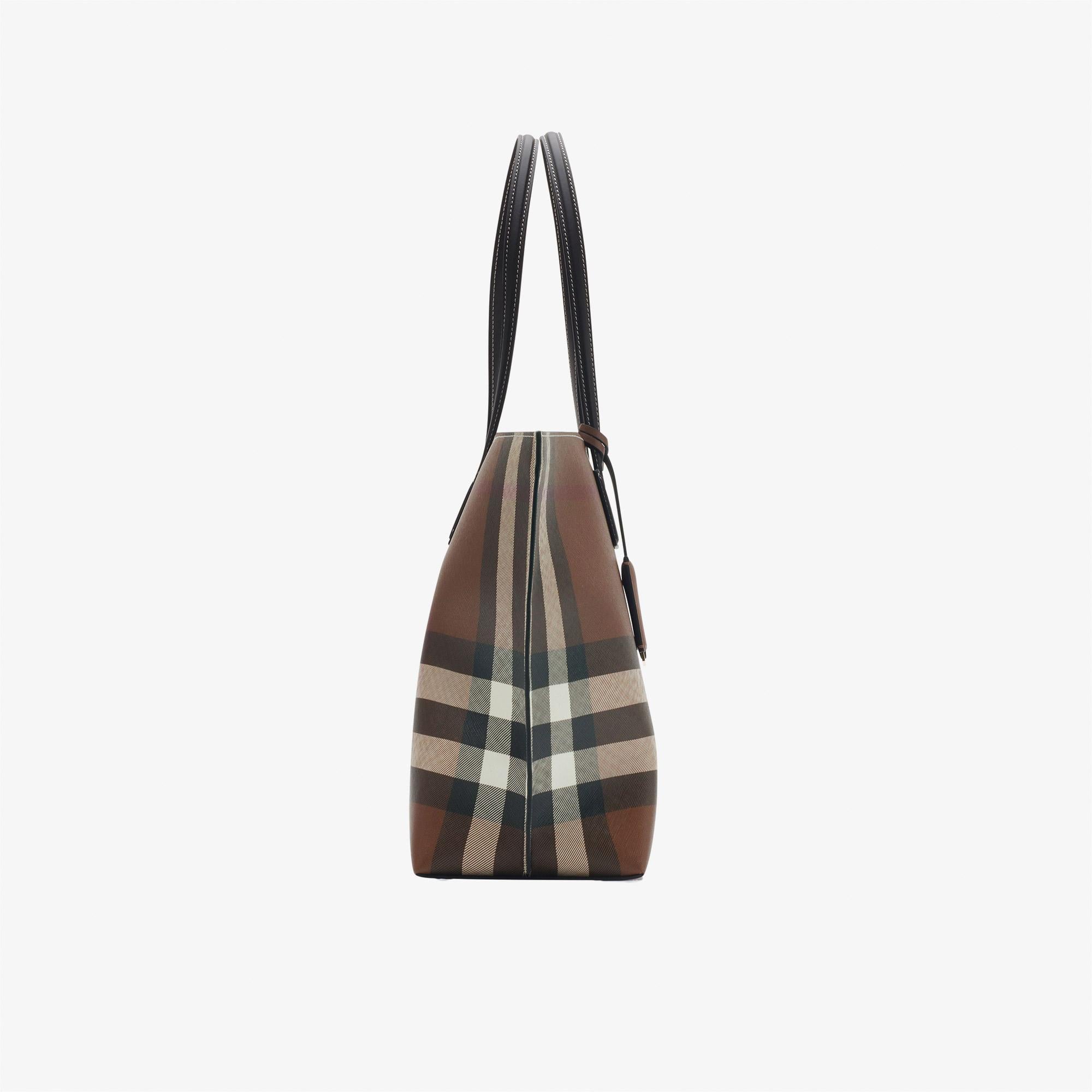 Burberry Medium Check Tote Kadın Kahverengi Omuz Çantası