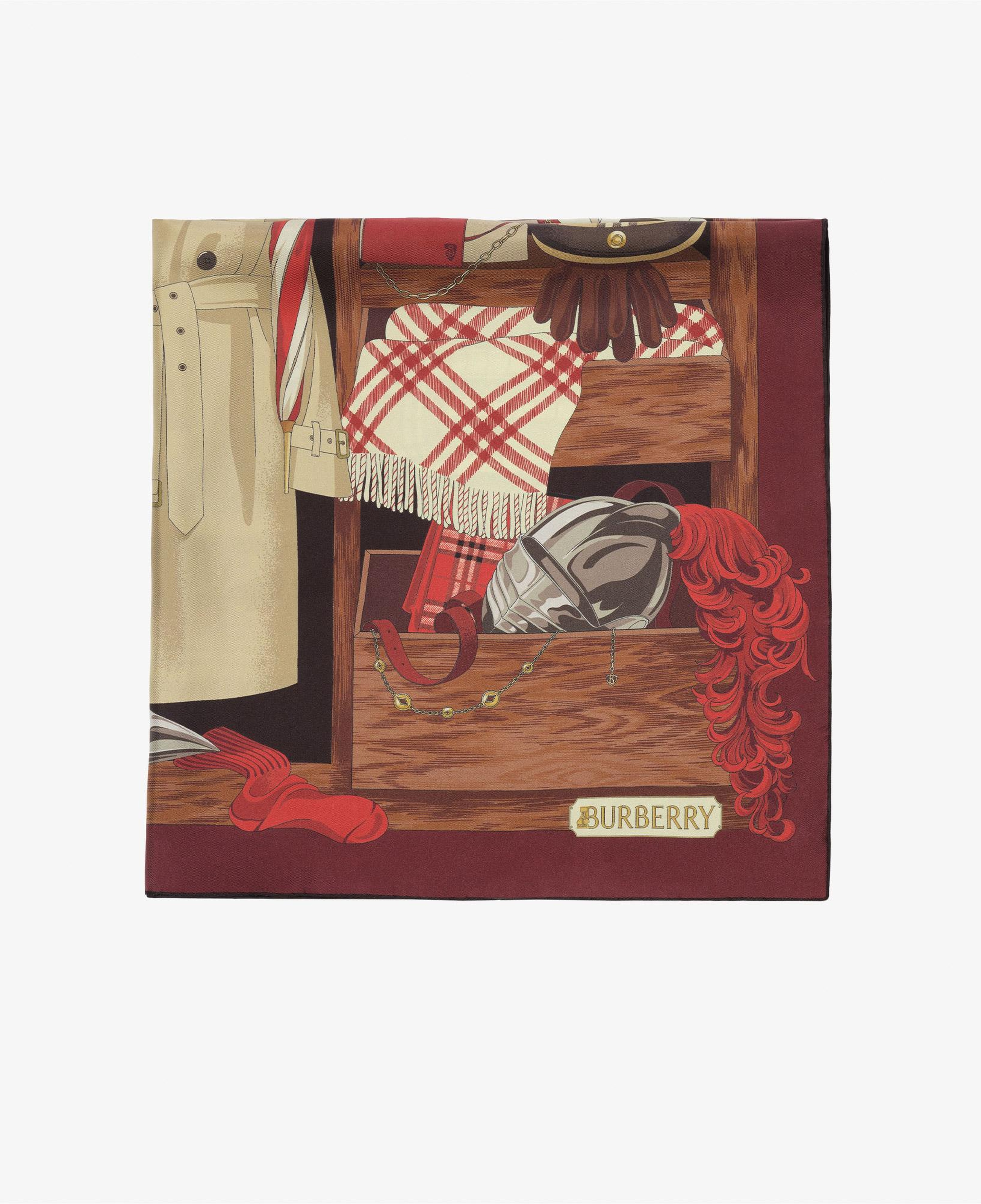 Burberry Heritage Knight Ward Kadın Kırmızı Eşarp