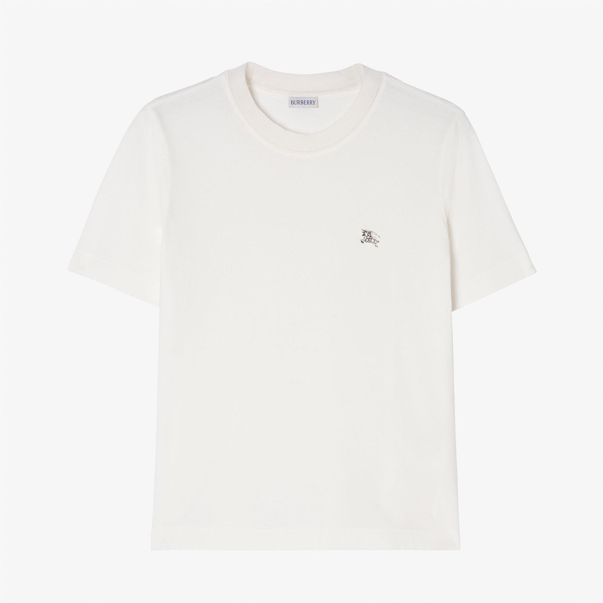 Burberry Frankie Jewel Kadın Beyaz T-Shirt