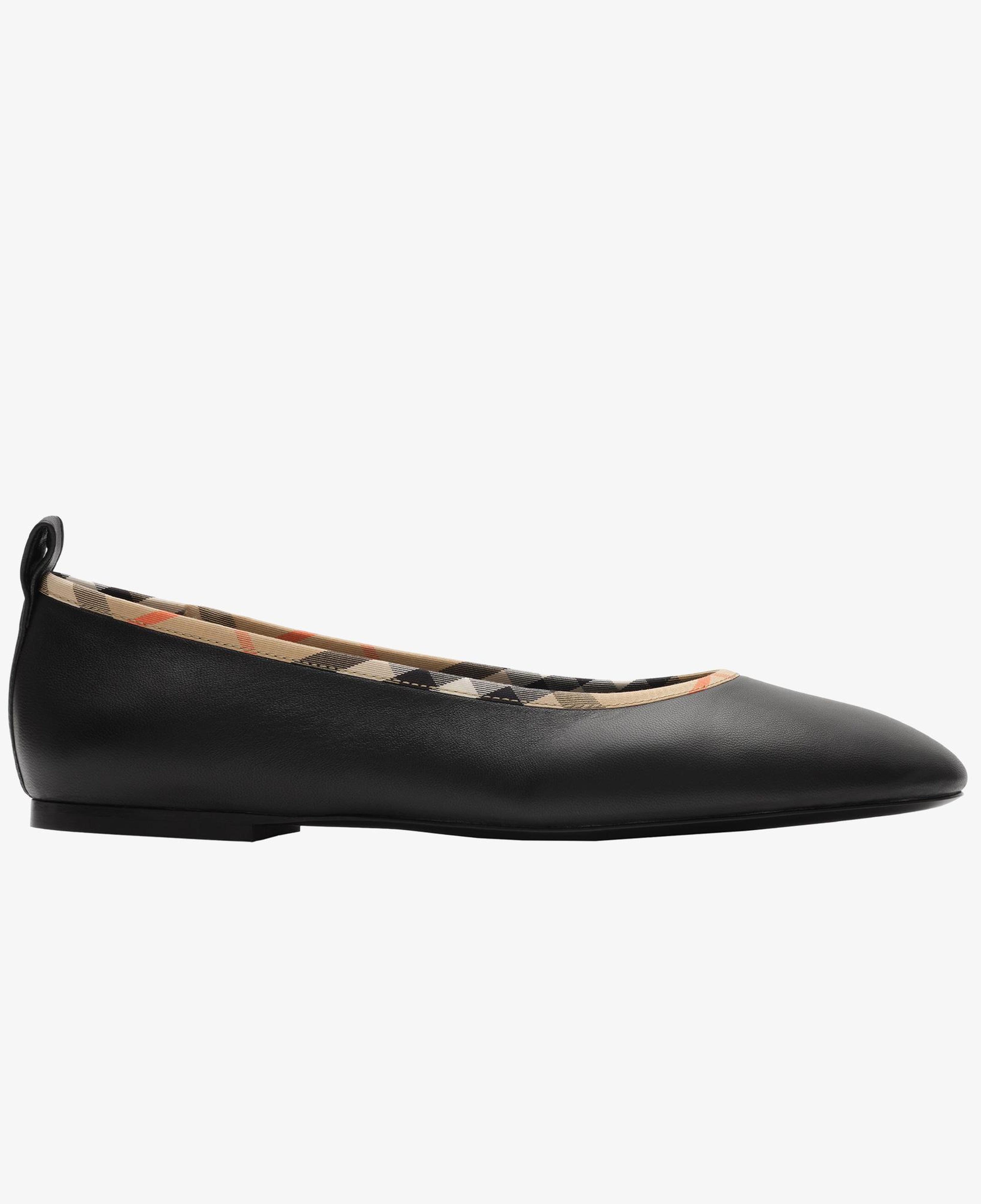 Burberry Robin Ballerina Kadın Siyah Babet