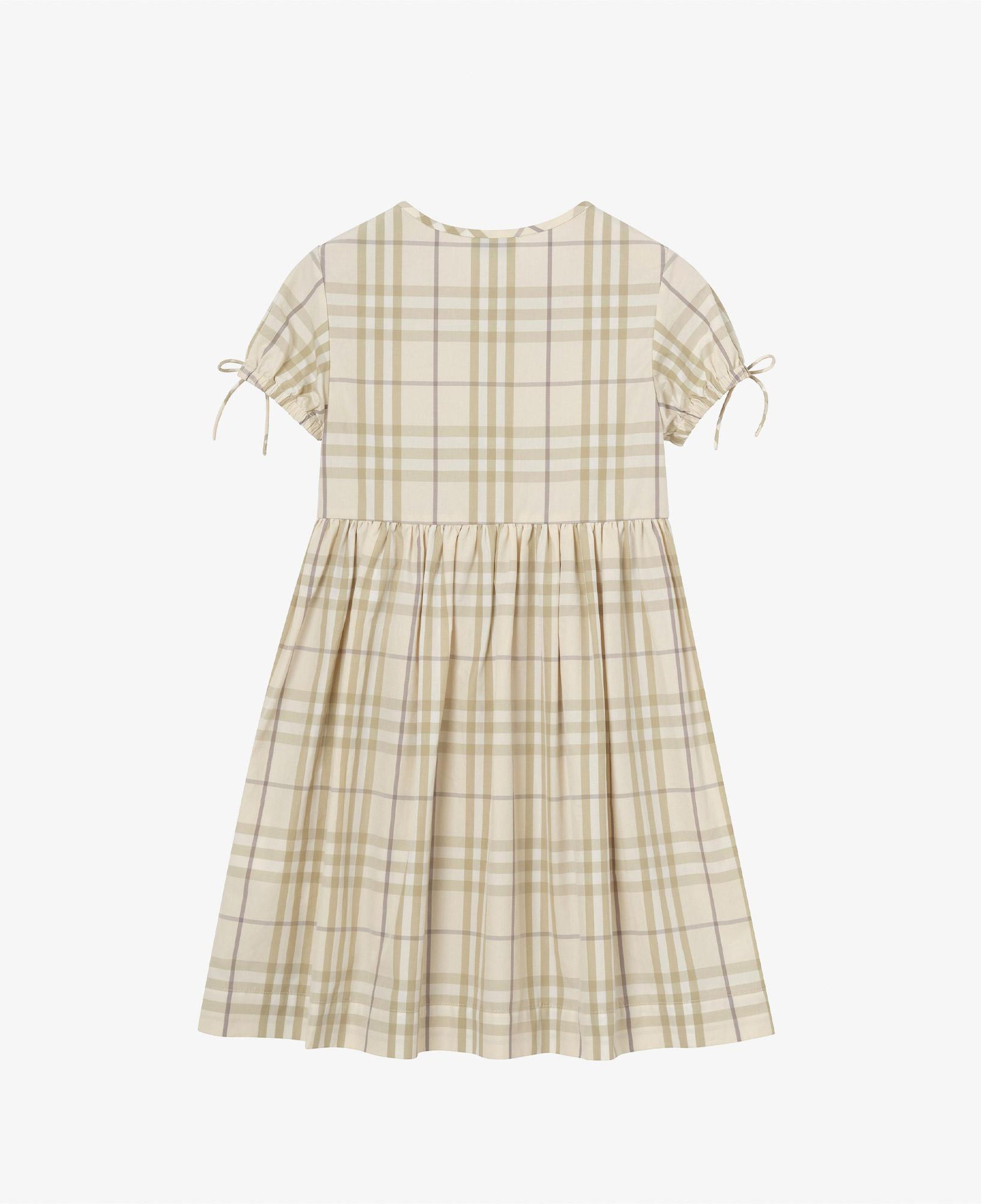 Burberry Check Josie Çocuk Krem Elbise