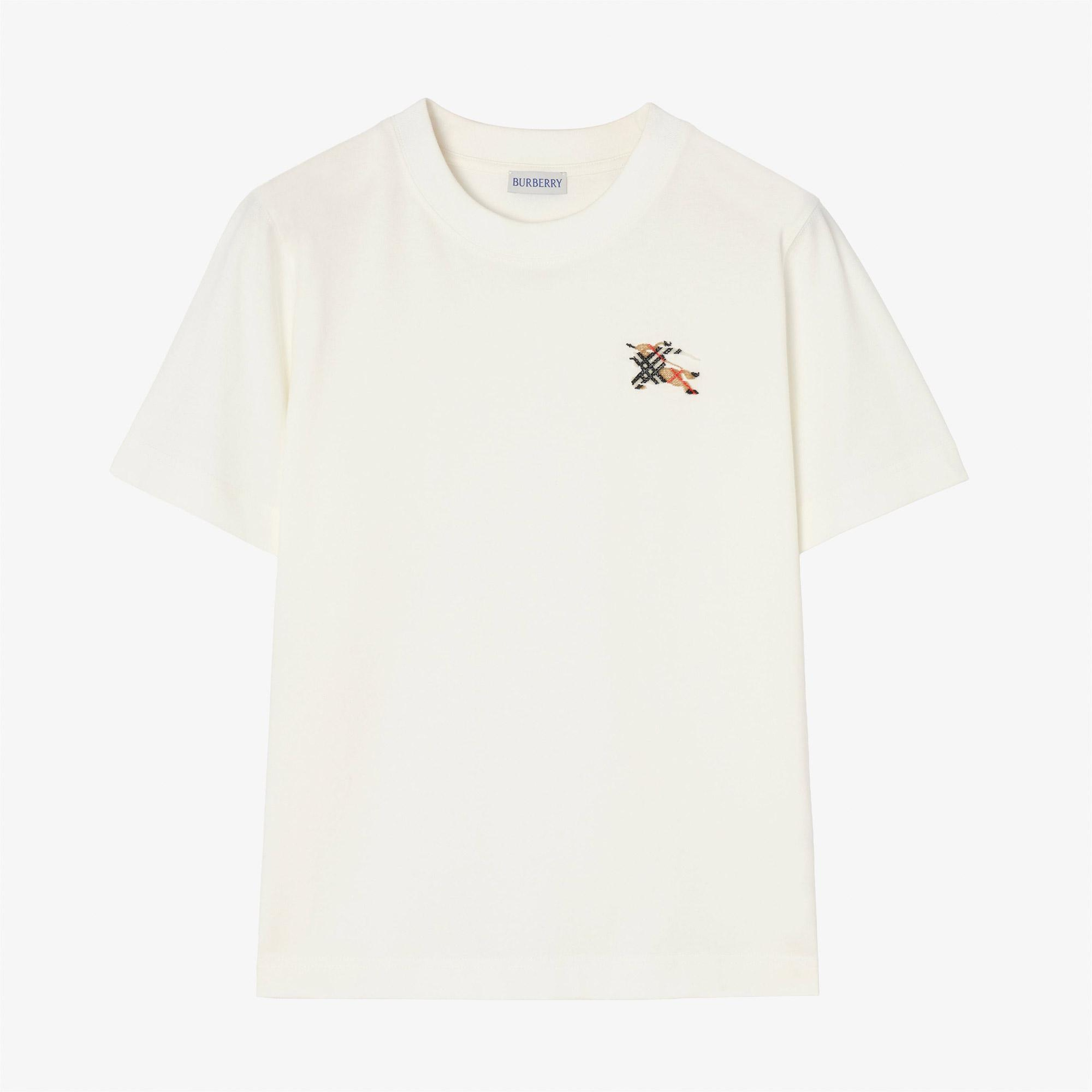 Burberry Frankie Ekd Kadın Beyaz T-Shirt