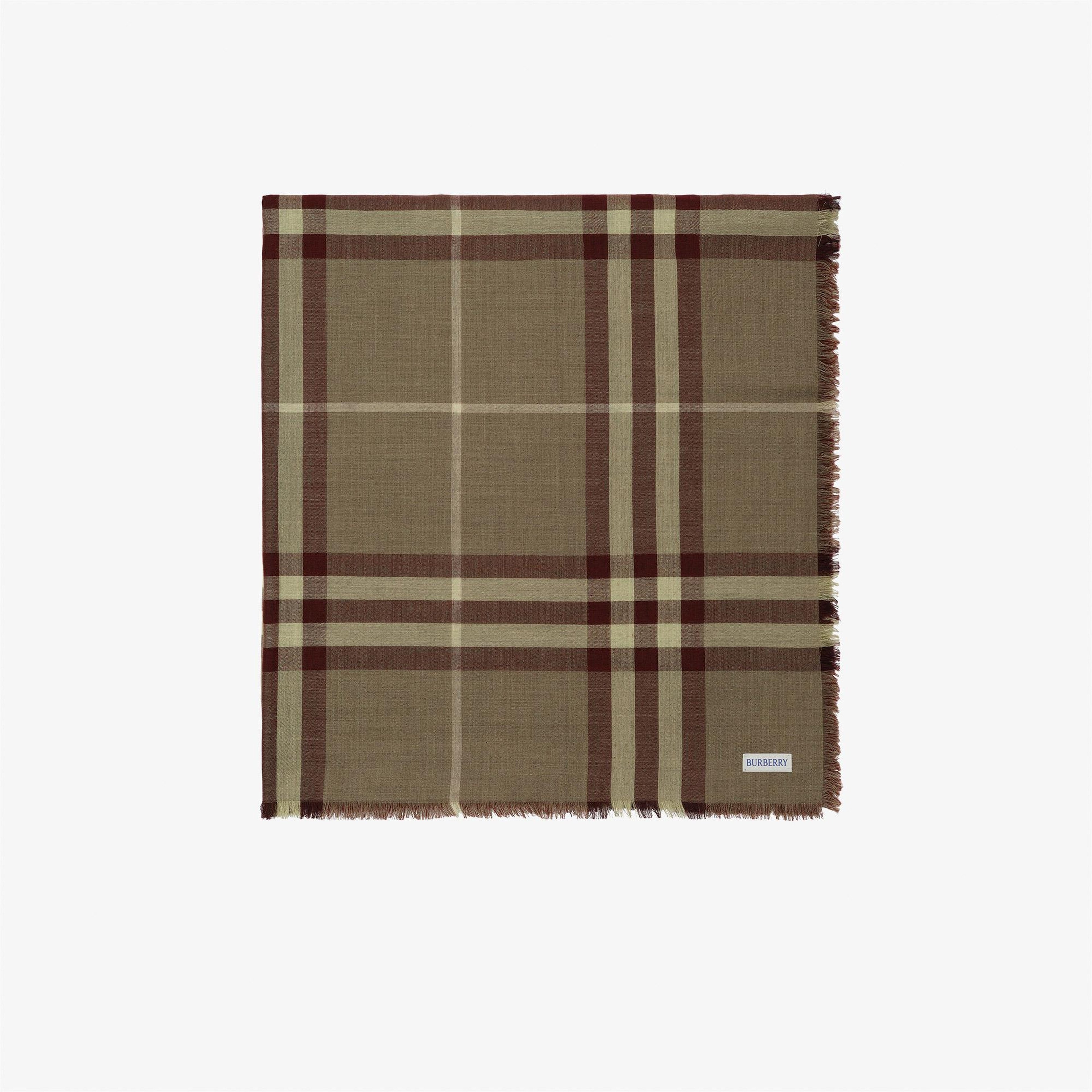 Burberry Med Kadın Bordo Atkı