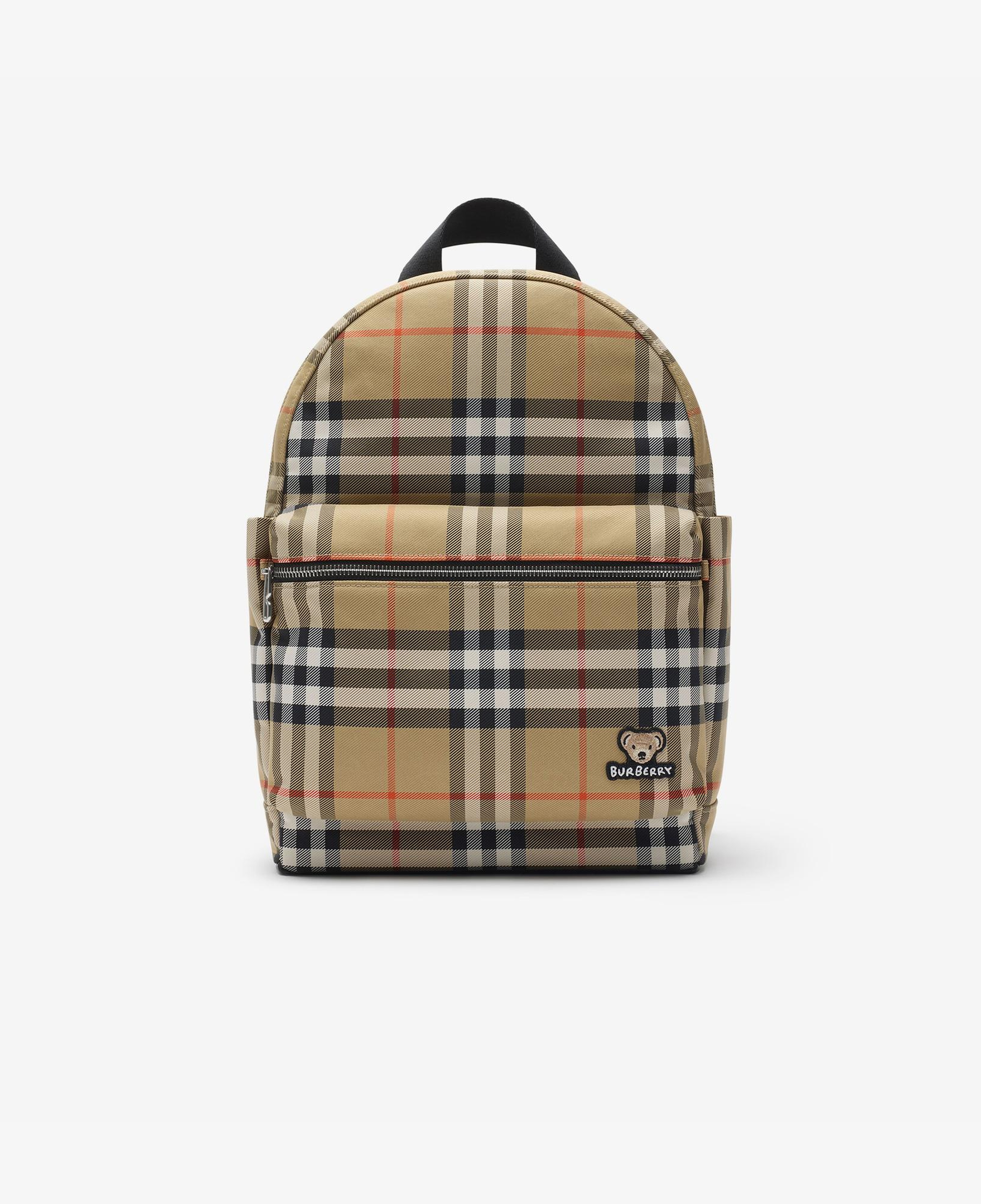 Burberry Check Huey Çocuk Bej Sırt Çantası