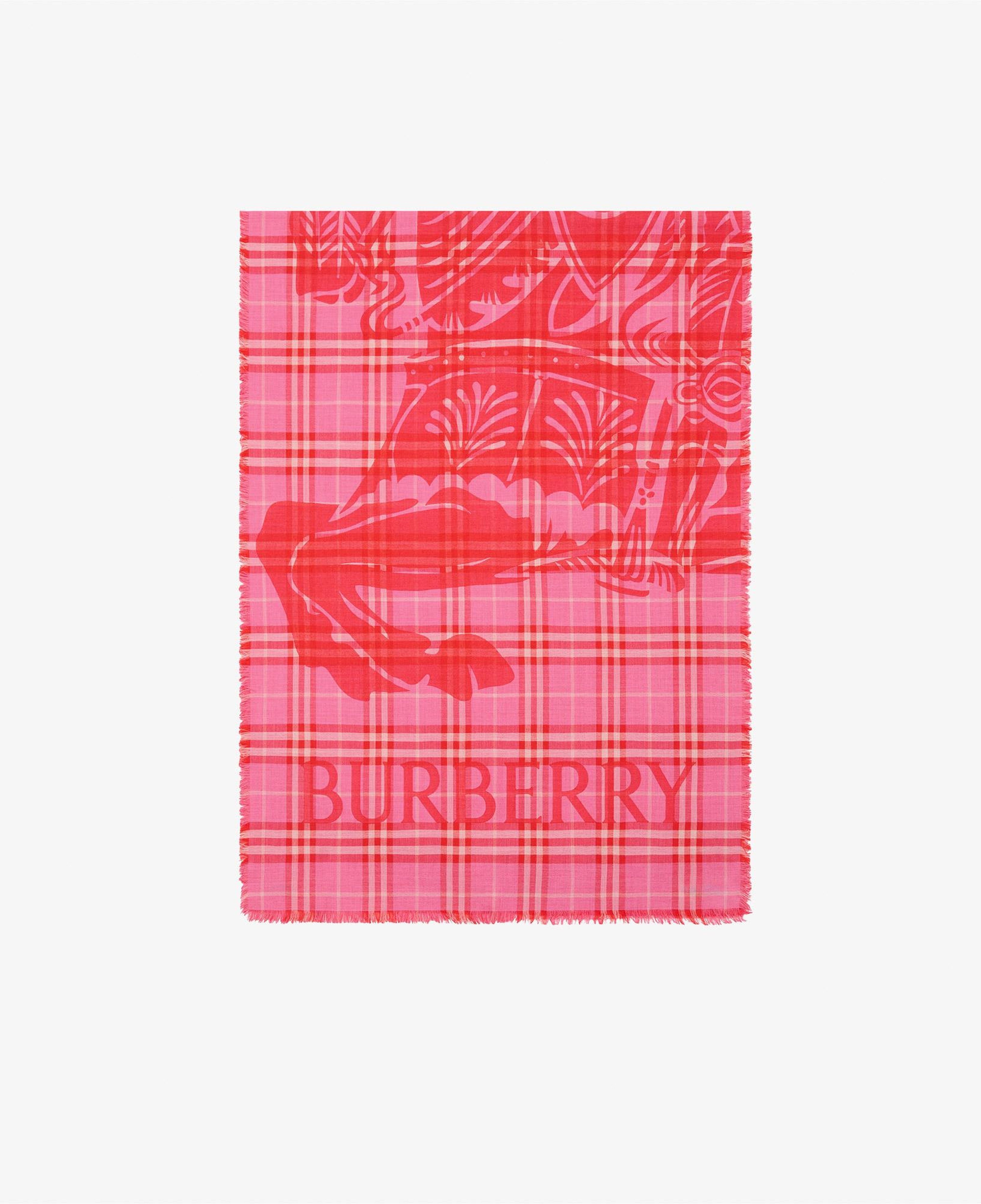 Burberry 200X70 Ekd Check Kadın Pembe Atkı