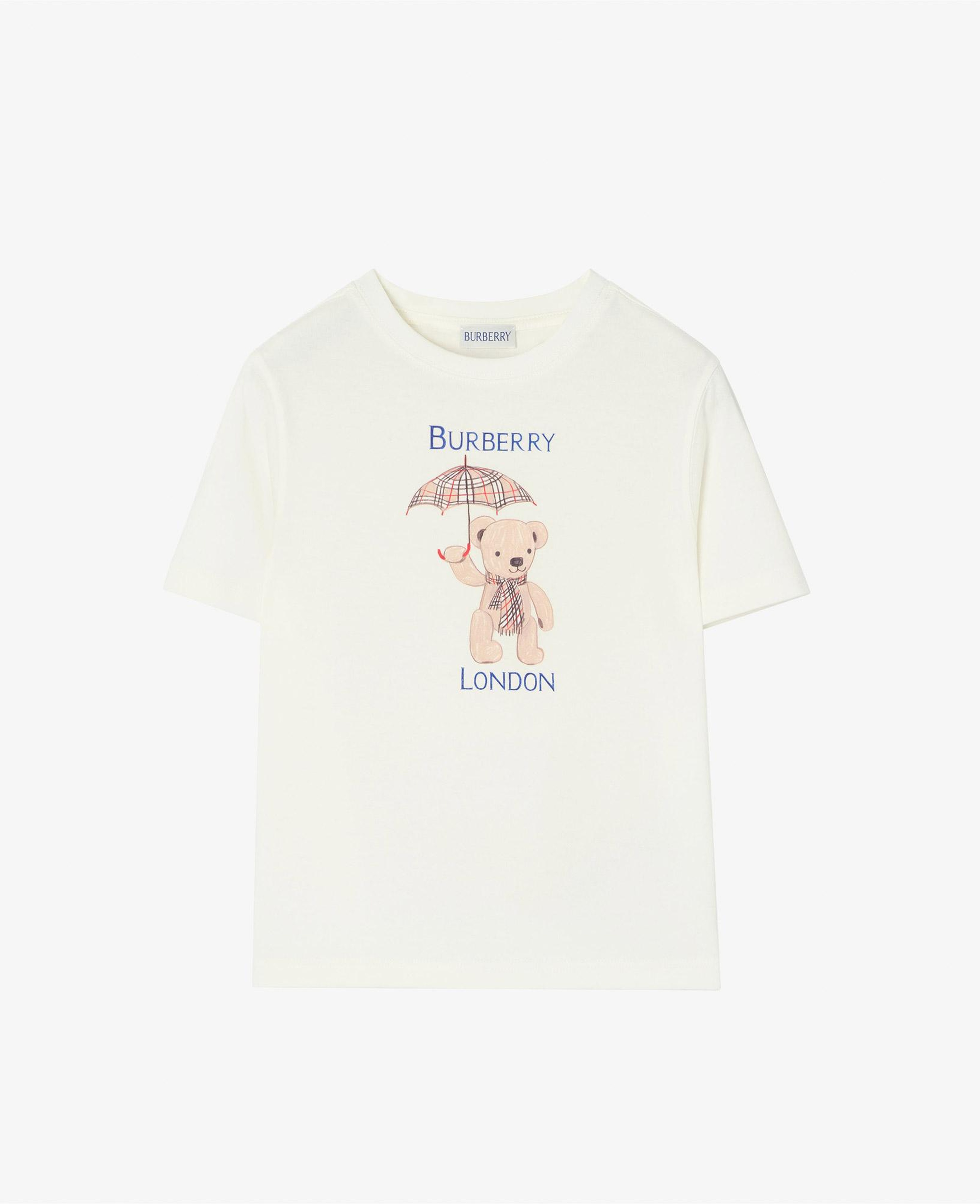 Burberry Cedar London Çocuk Beyaz T-Shirt