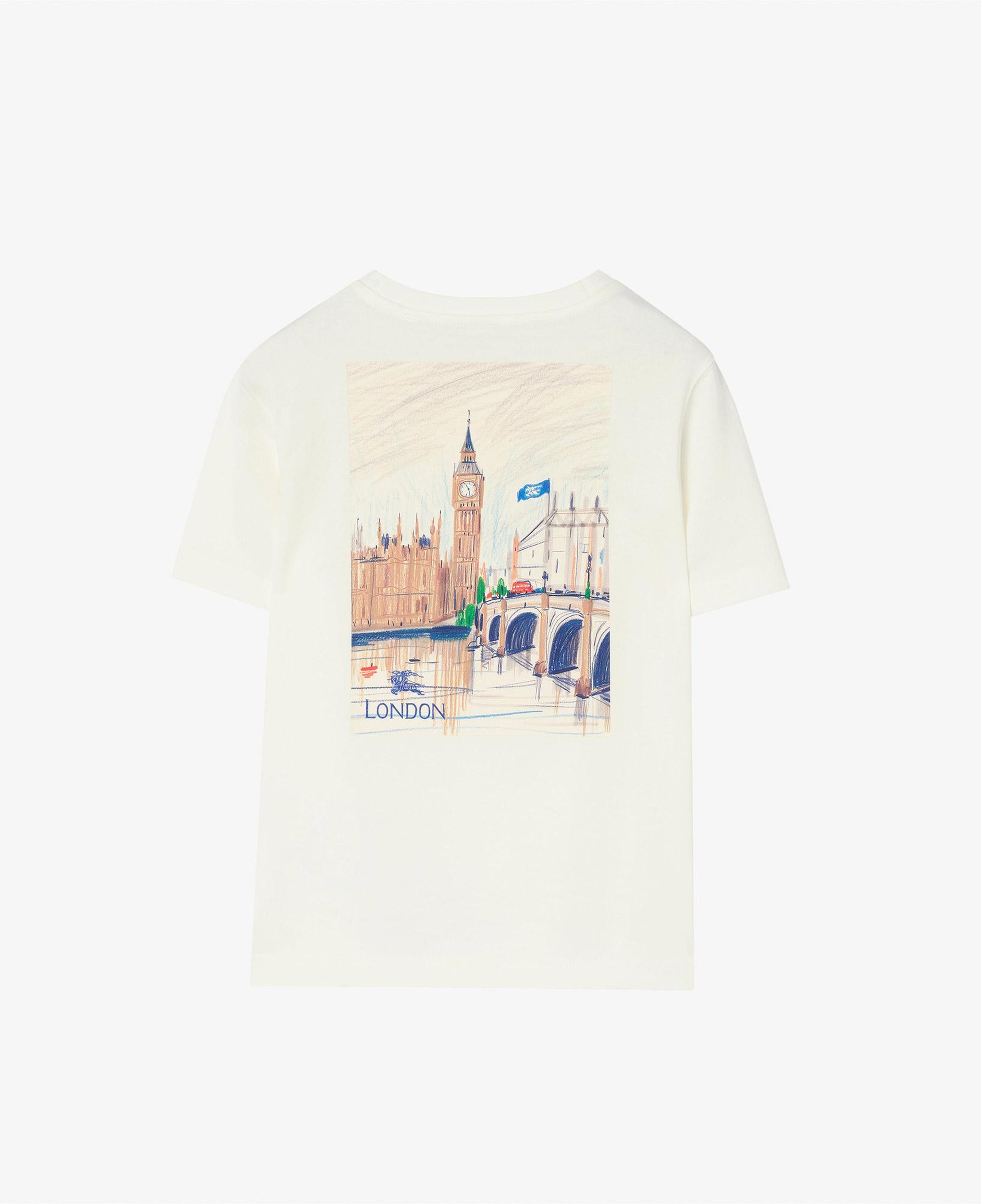 Burberry Cedar London Çocuk Beyaz T-Shirt