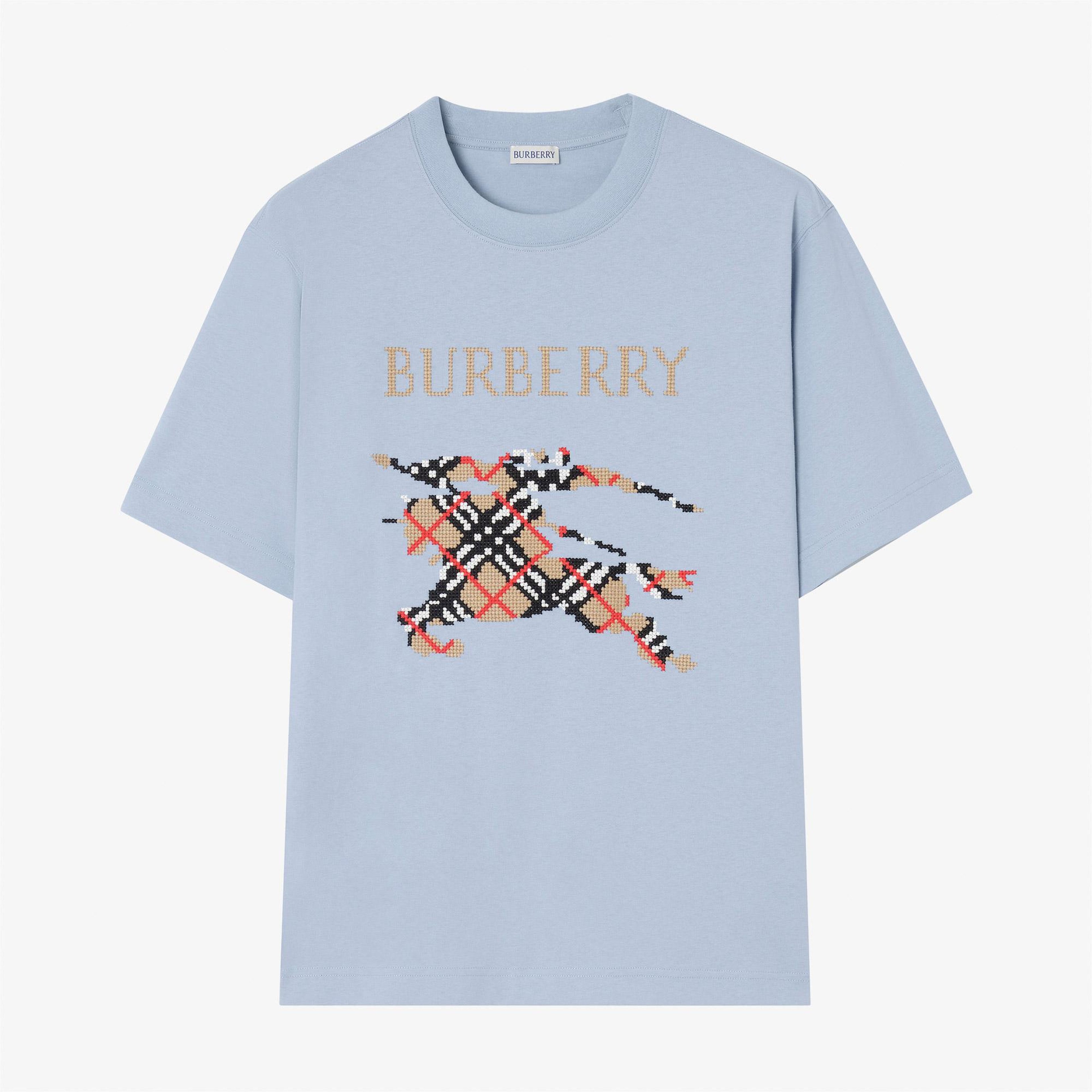 Burberry Ryan Erkek Mavi T-Shirt