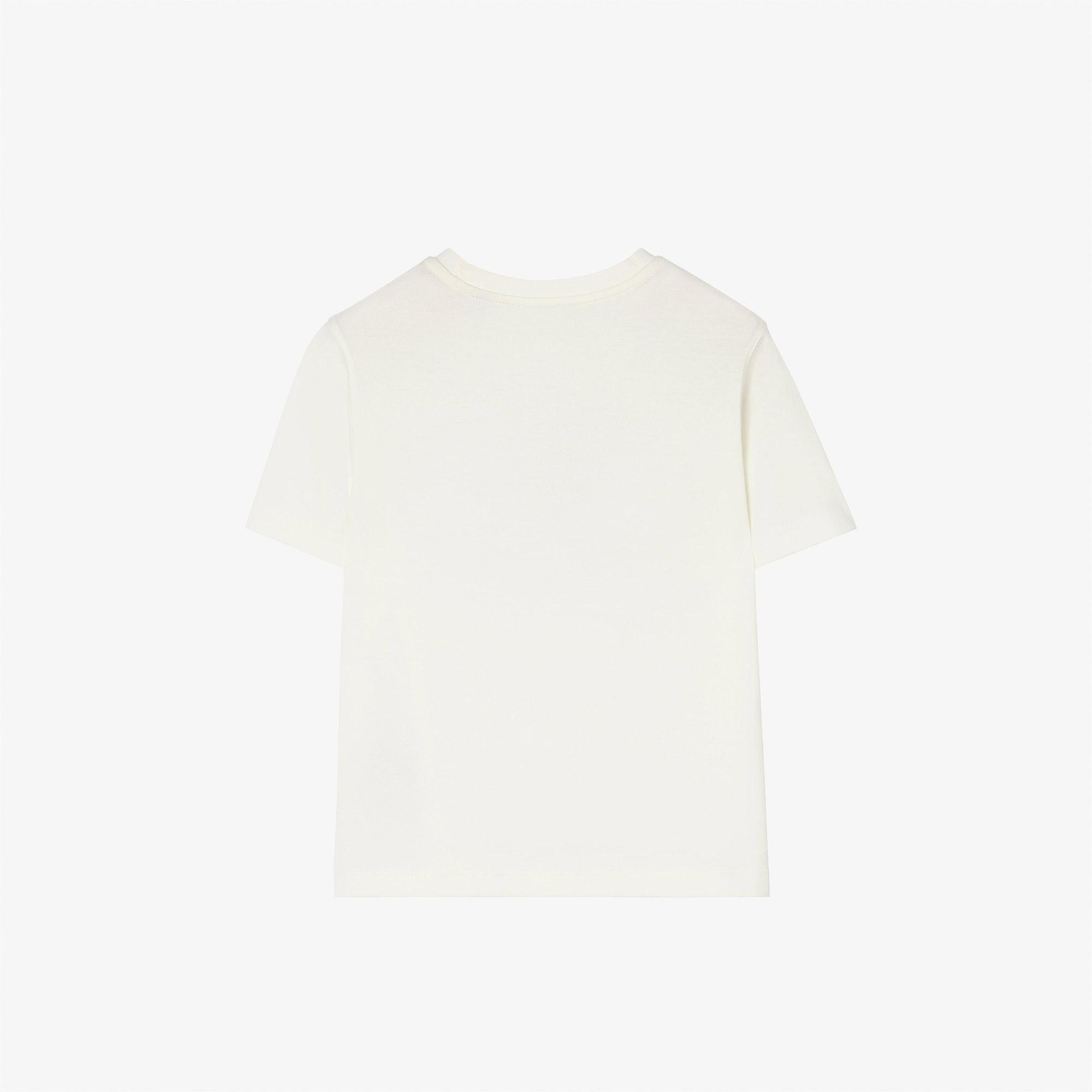 Burberry Cedar Crest Çocuk Beyaz T-Shirt