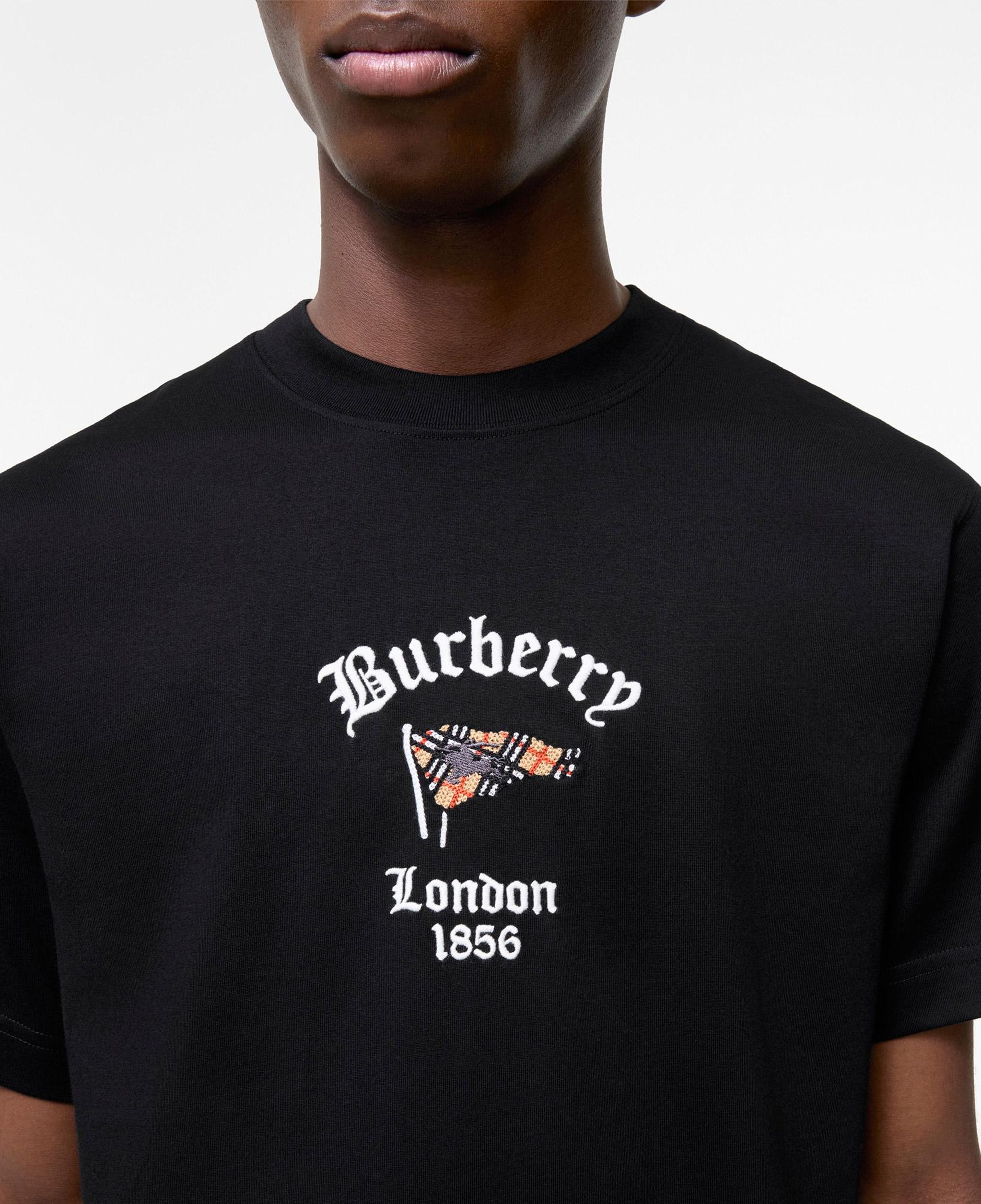 Burberry Ryan Flag Erkek Siyah T-Shirt