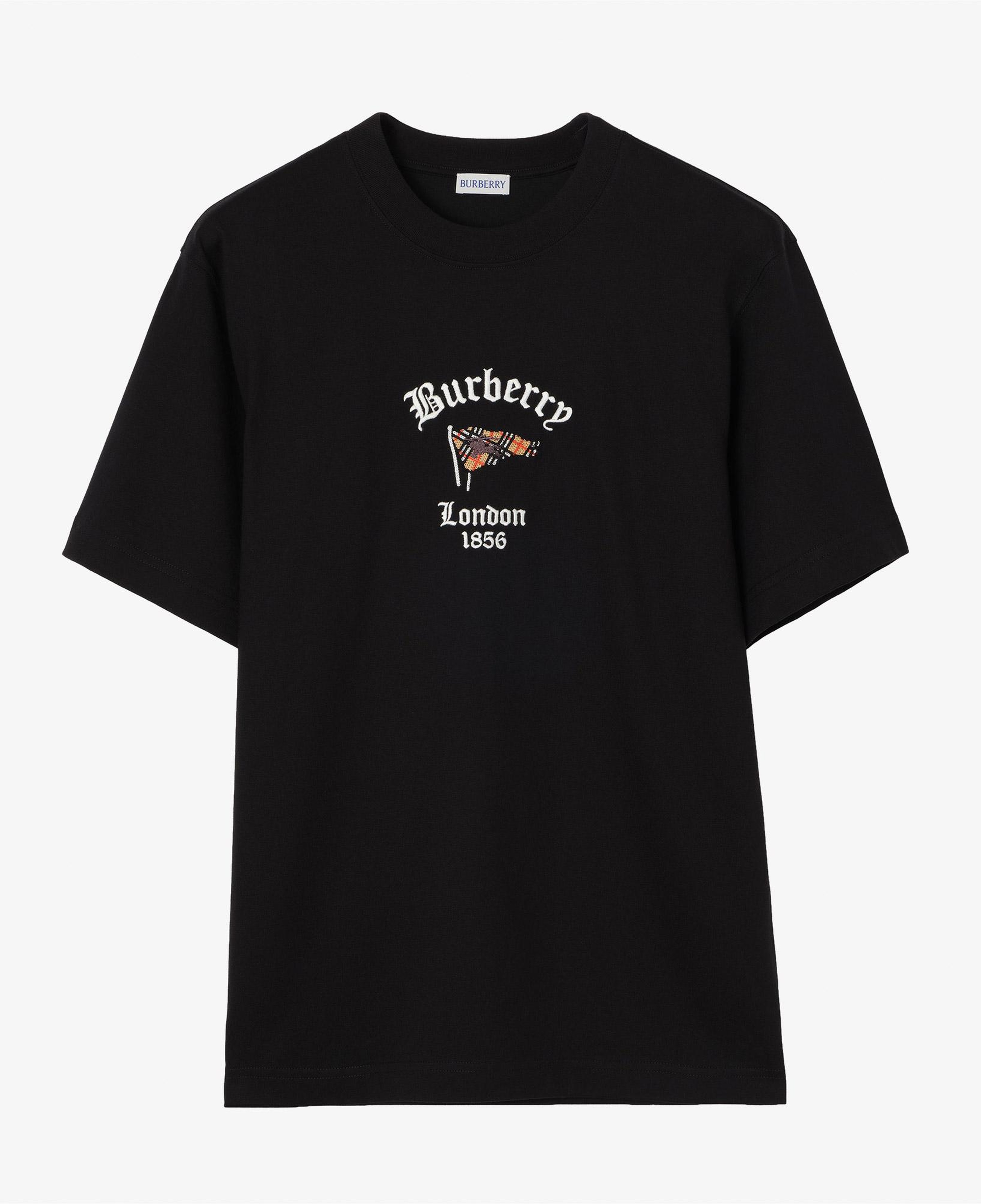 Burberry Ryan Flag Erkek Siyah T-Shirt