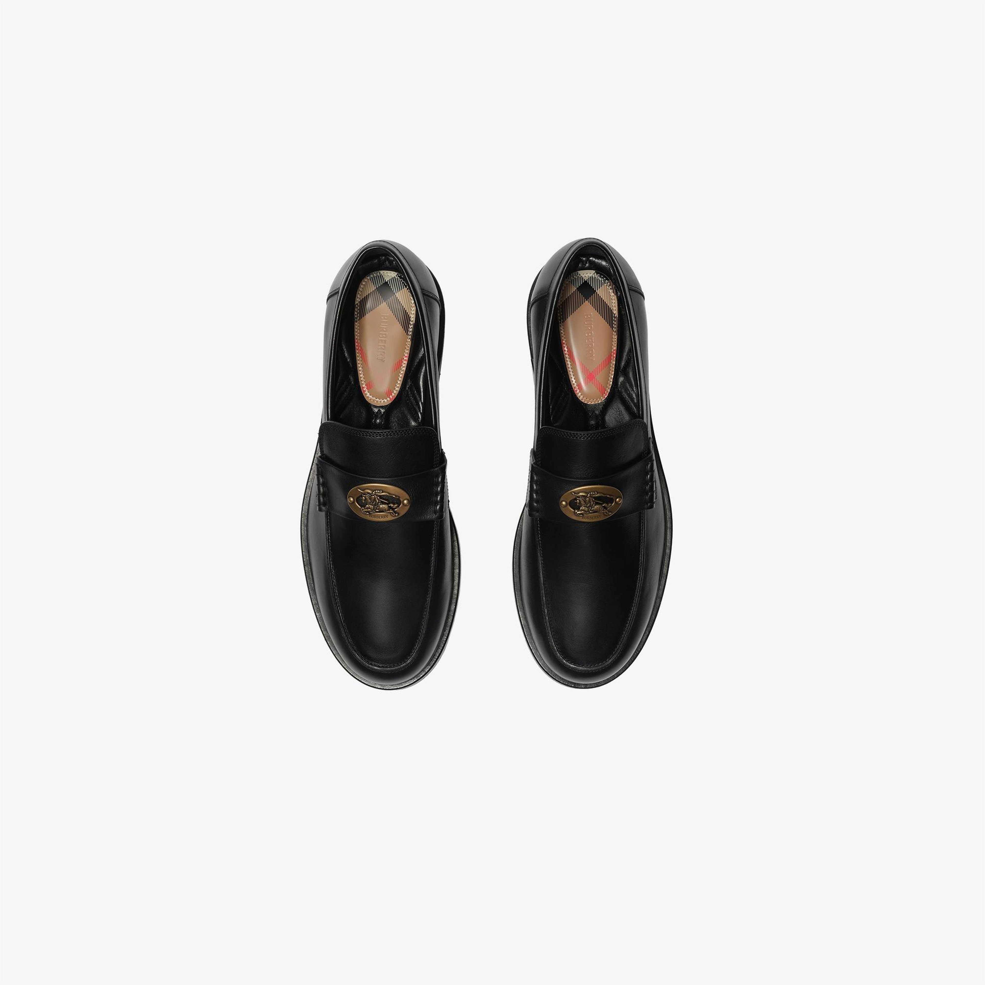 Burberry Pembroke Loafer Erkek Siyah Loafer