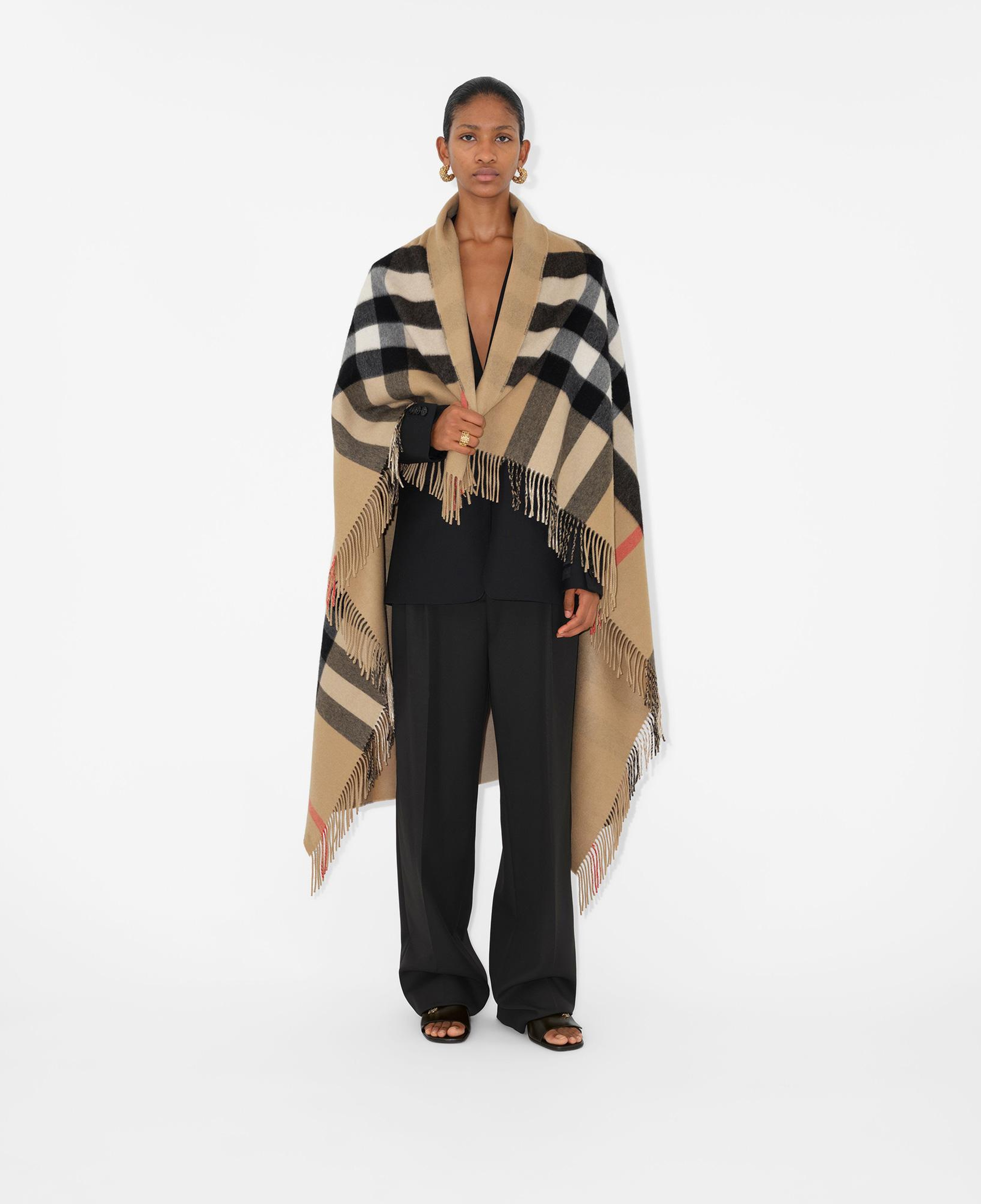 Burberry Cashmere Blanket Kadın Bej Battaniye