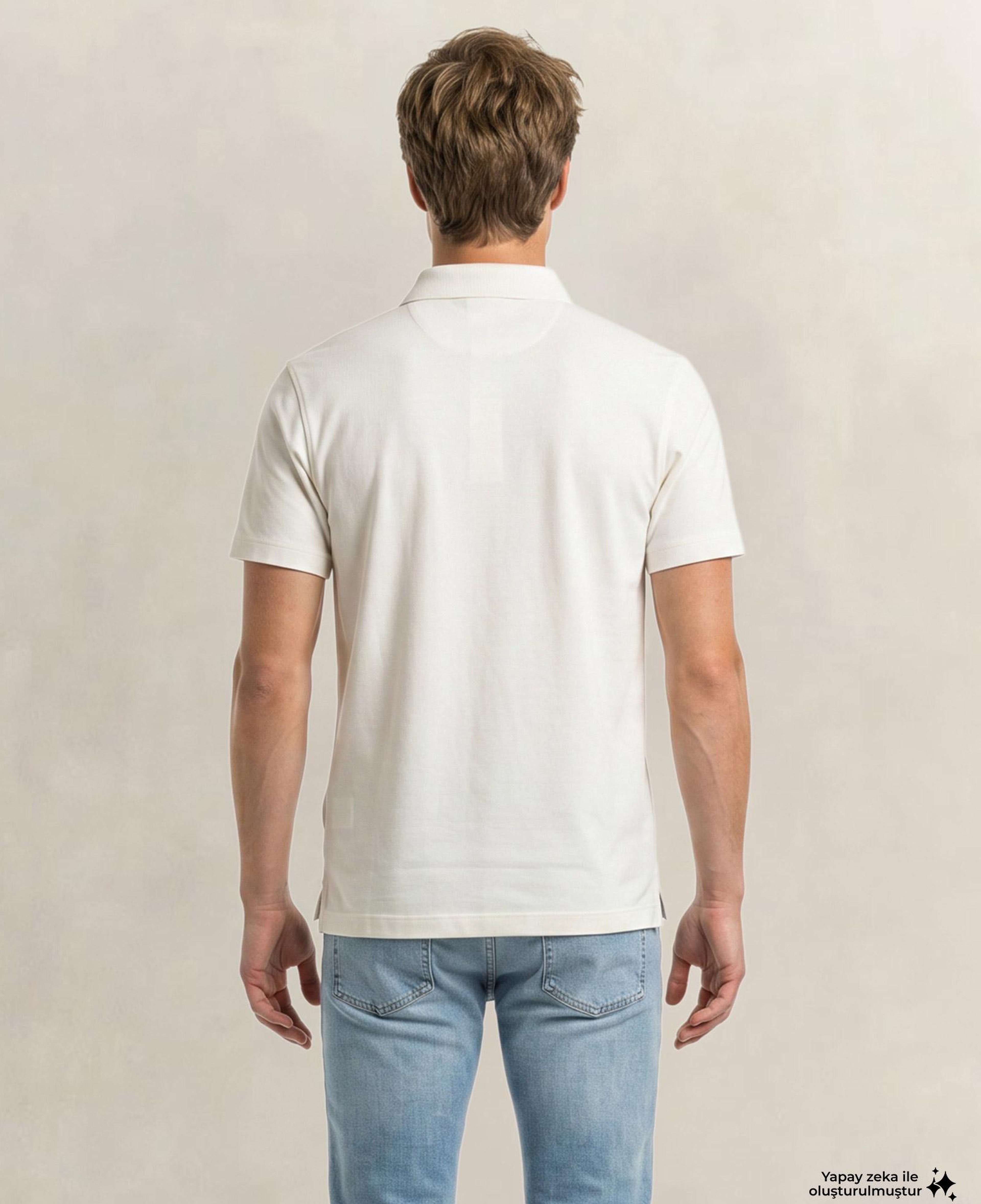 GANT Erkek Beyaz Regular Fit Logolu Polo Yaka T-Shirt
