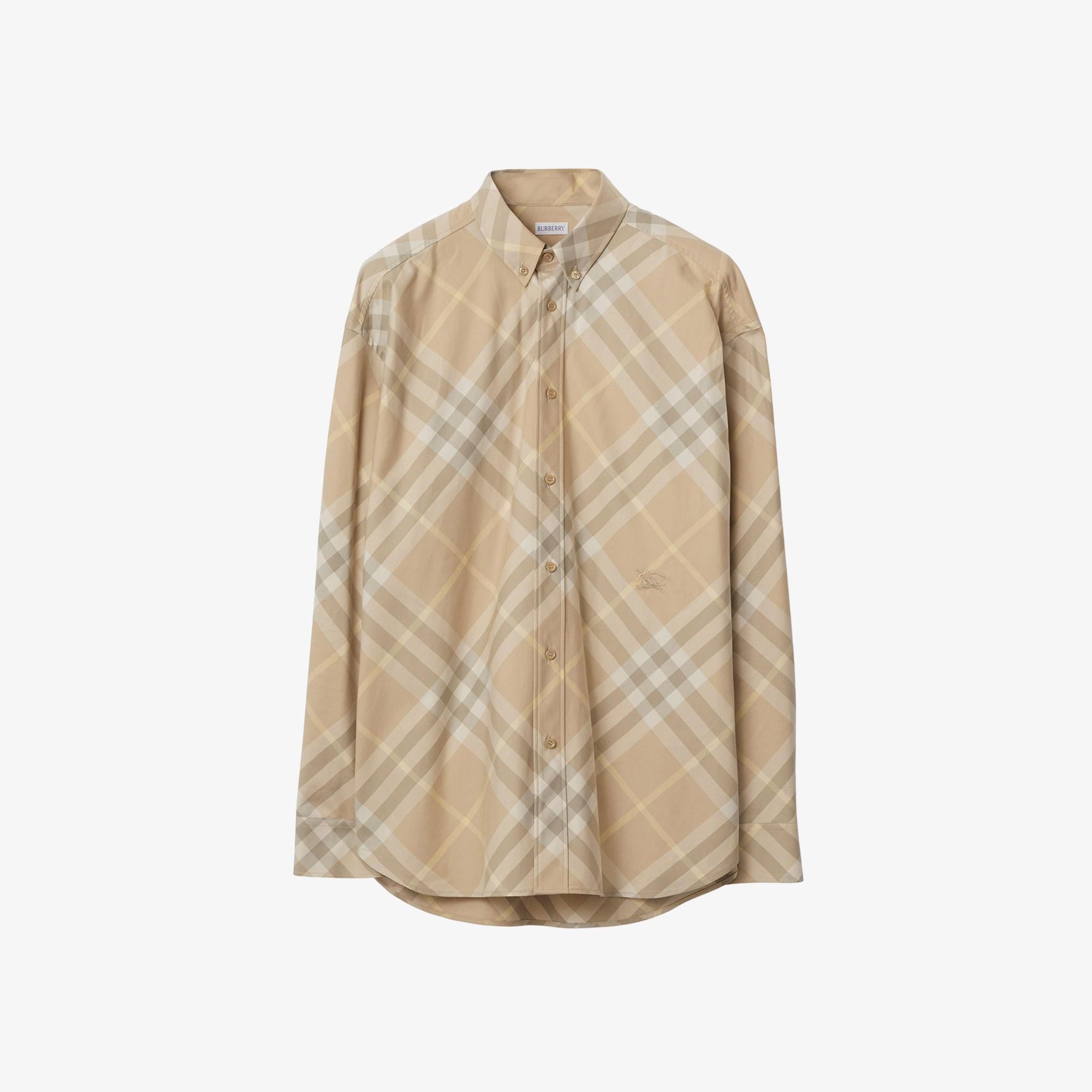 Burberry Erkek Bej Gömlek