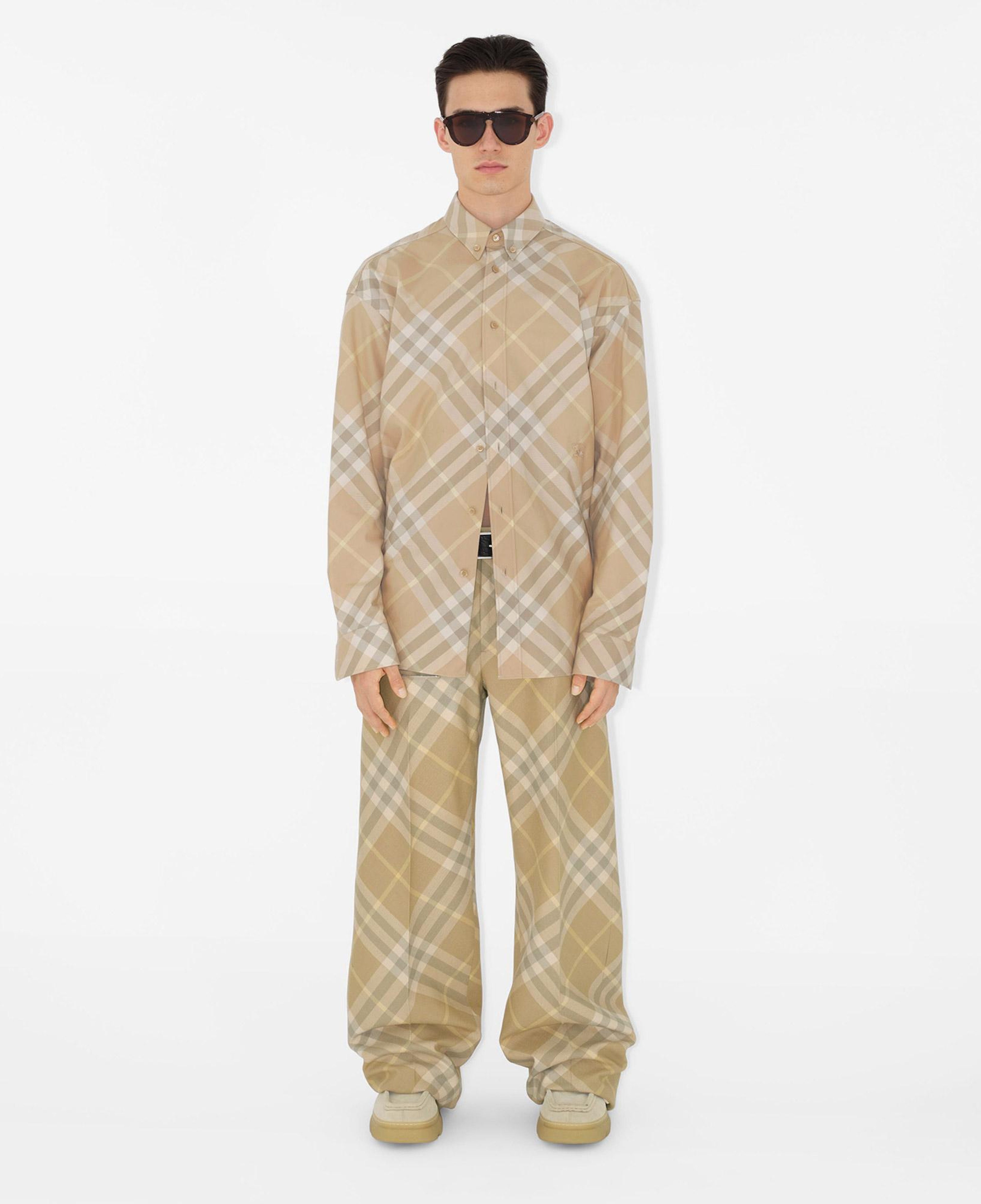 Burberry Erkek Bej Gömlek