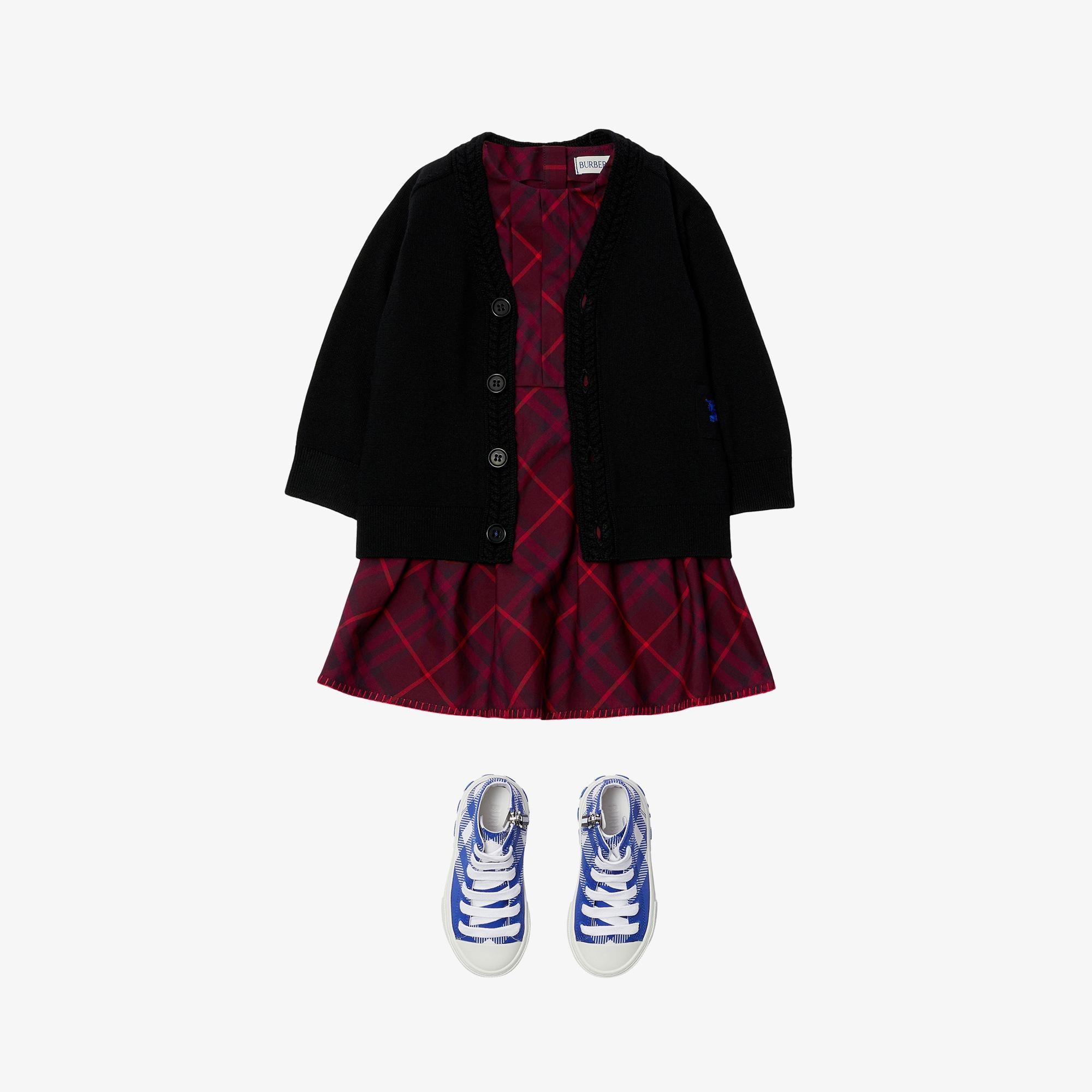 Burberry Çocuk Siyah Yün Hırka