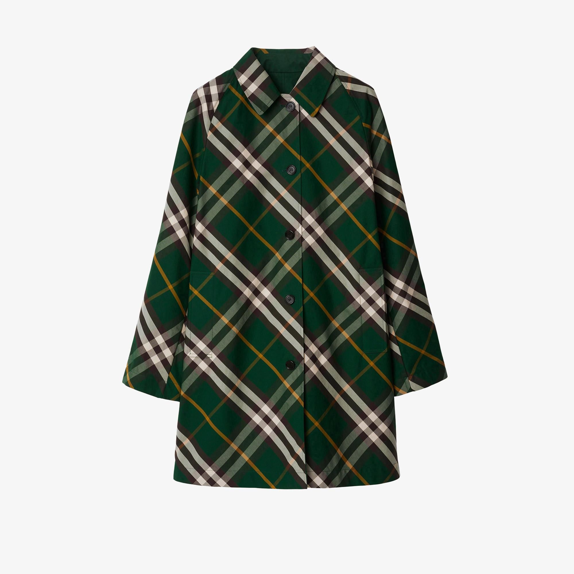 Burberry Erkek Yeşil Pardesü