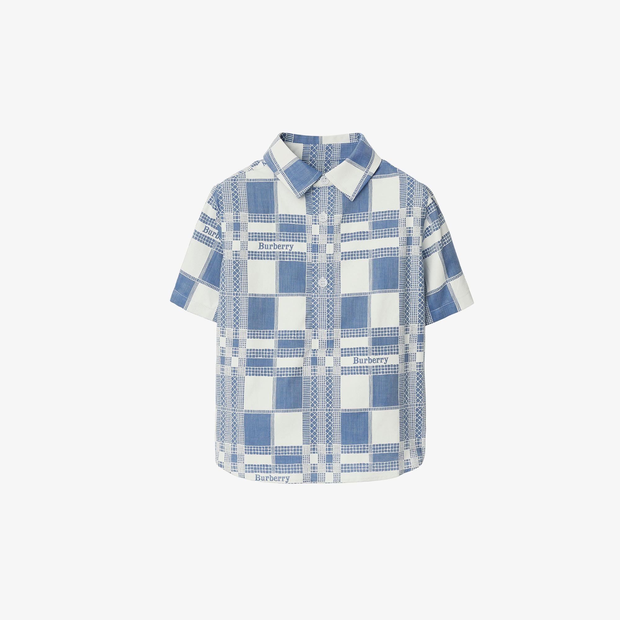 Burberry Çocuk Mavi  Gömlek