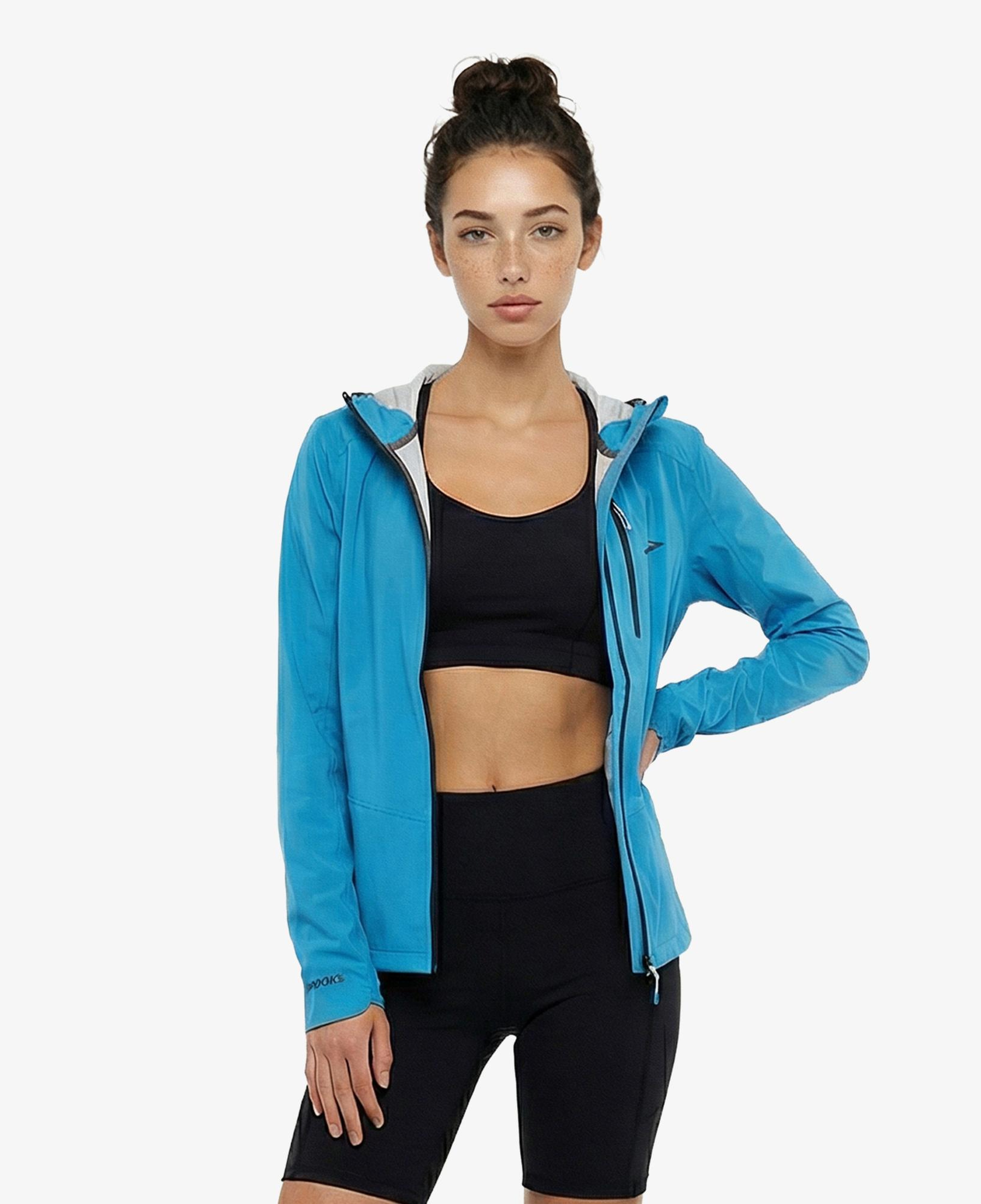 Brooks High Point Waterproof 2 Kadın Mavi Ceket