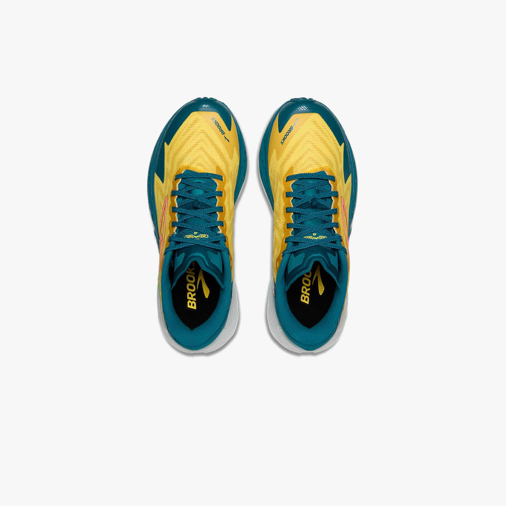 Brooks Catamount 4 Erkek Sarı/Mavi Koşu Ayakkabısı