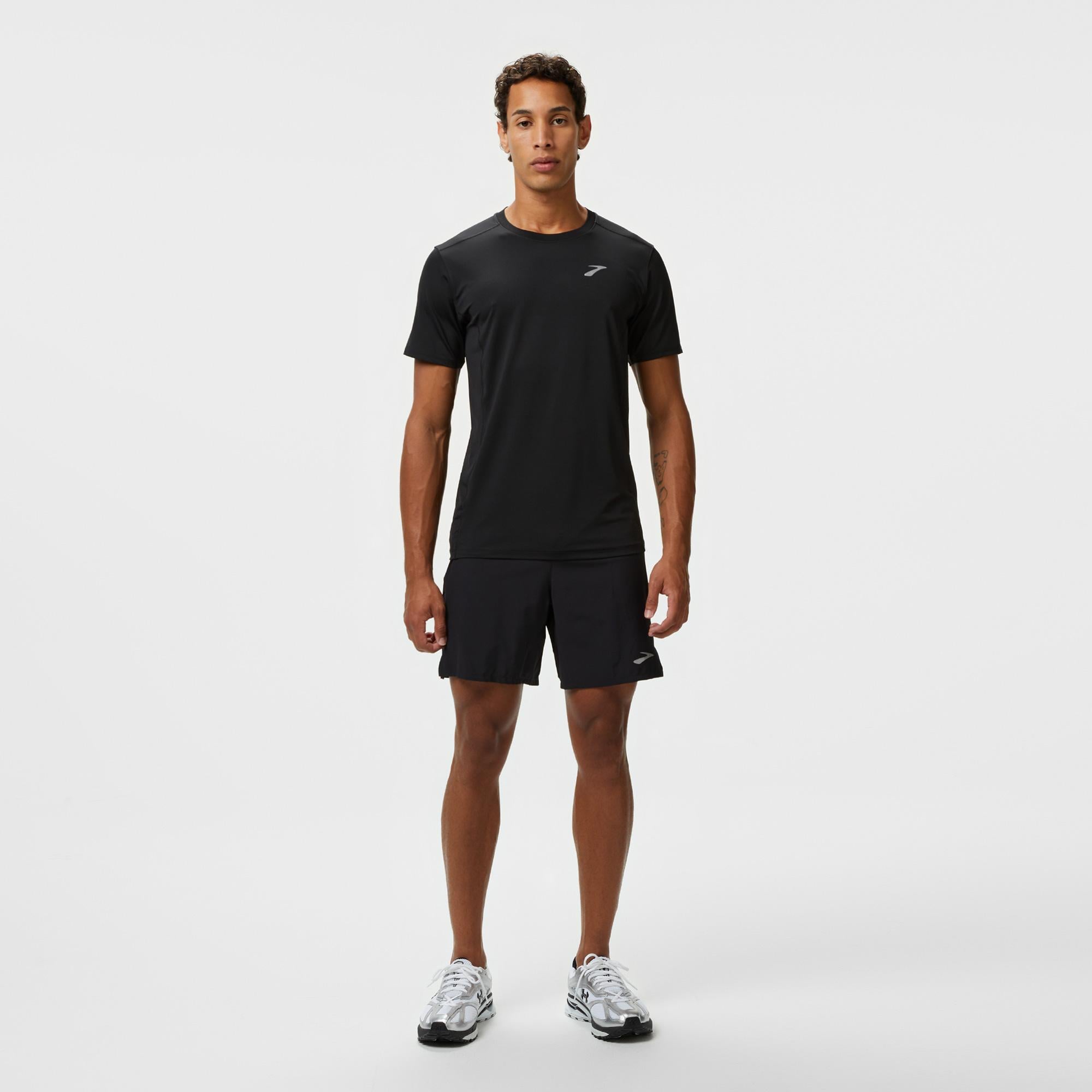Brooks Atmosphere Sleeve 3.0 Erkek Siyah Koşu T-Shirt